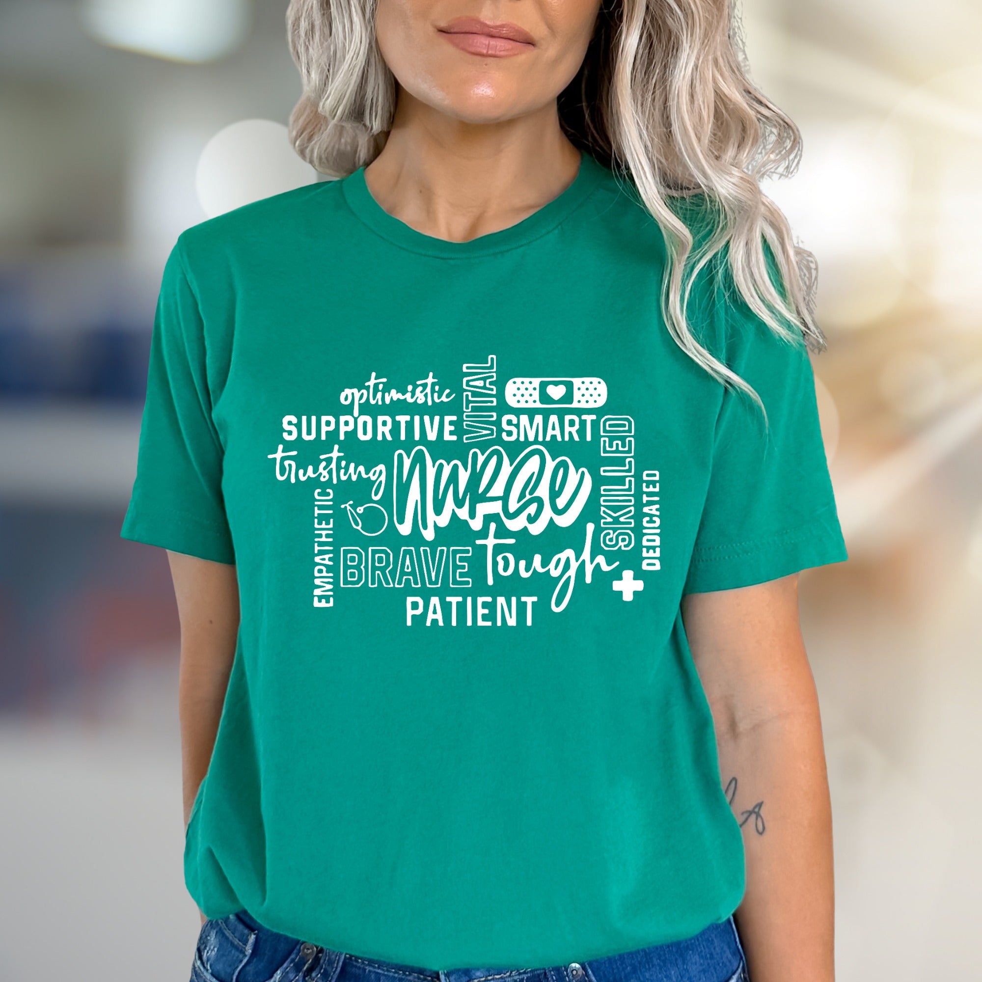 "Nurse" Word Cloud Graphic Tee, a Heartfelt Gift for Healthcare Heroes