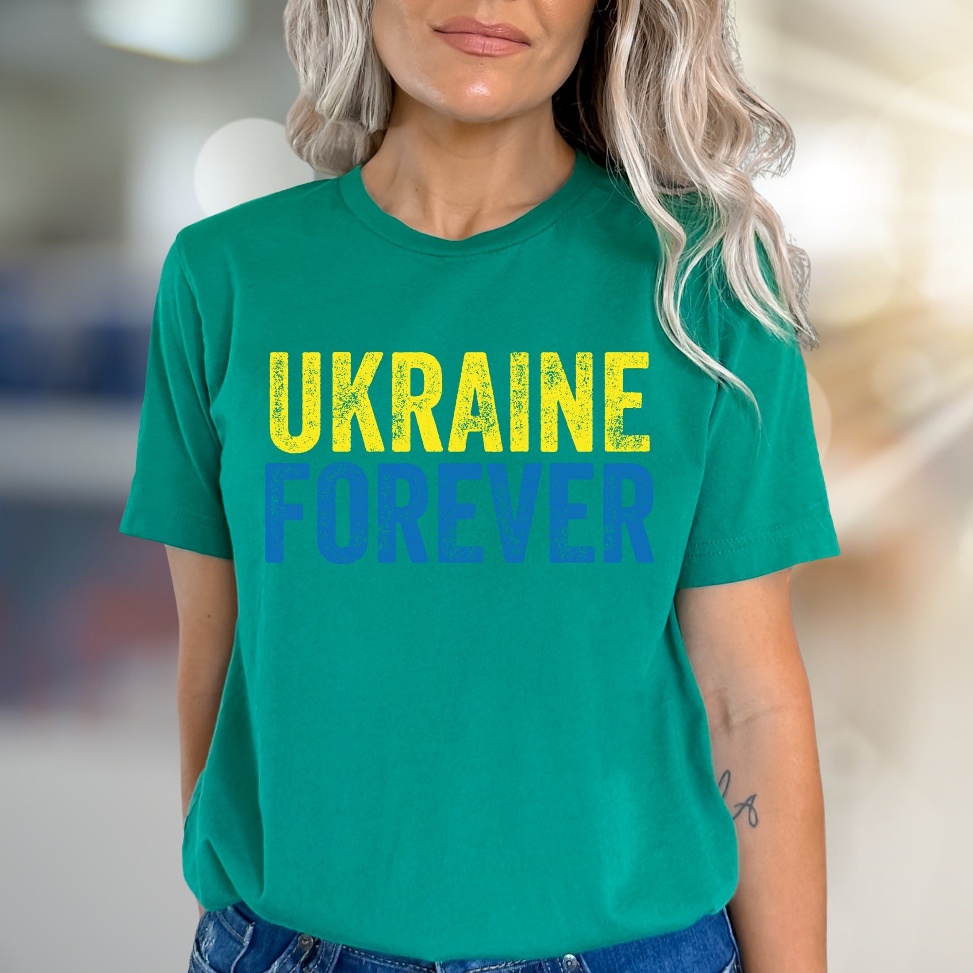 "Ukraine Forever" Patriotic Graphic Tee, a Statement Pick for Supporters