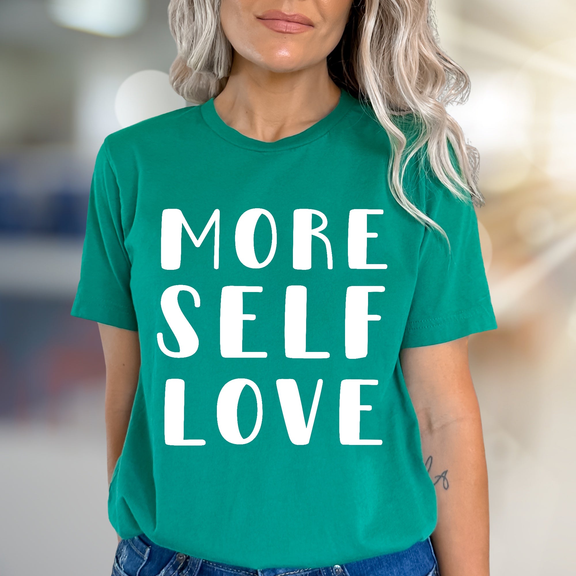 "More Self Love" Inspiration Graphic Tee, A Positive Message Pick for Everyone