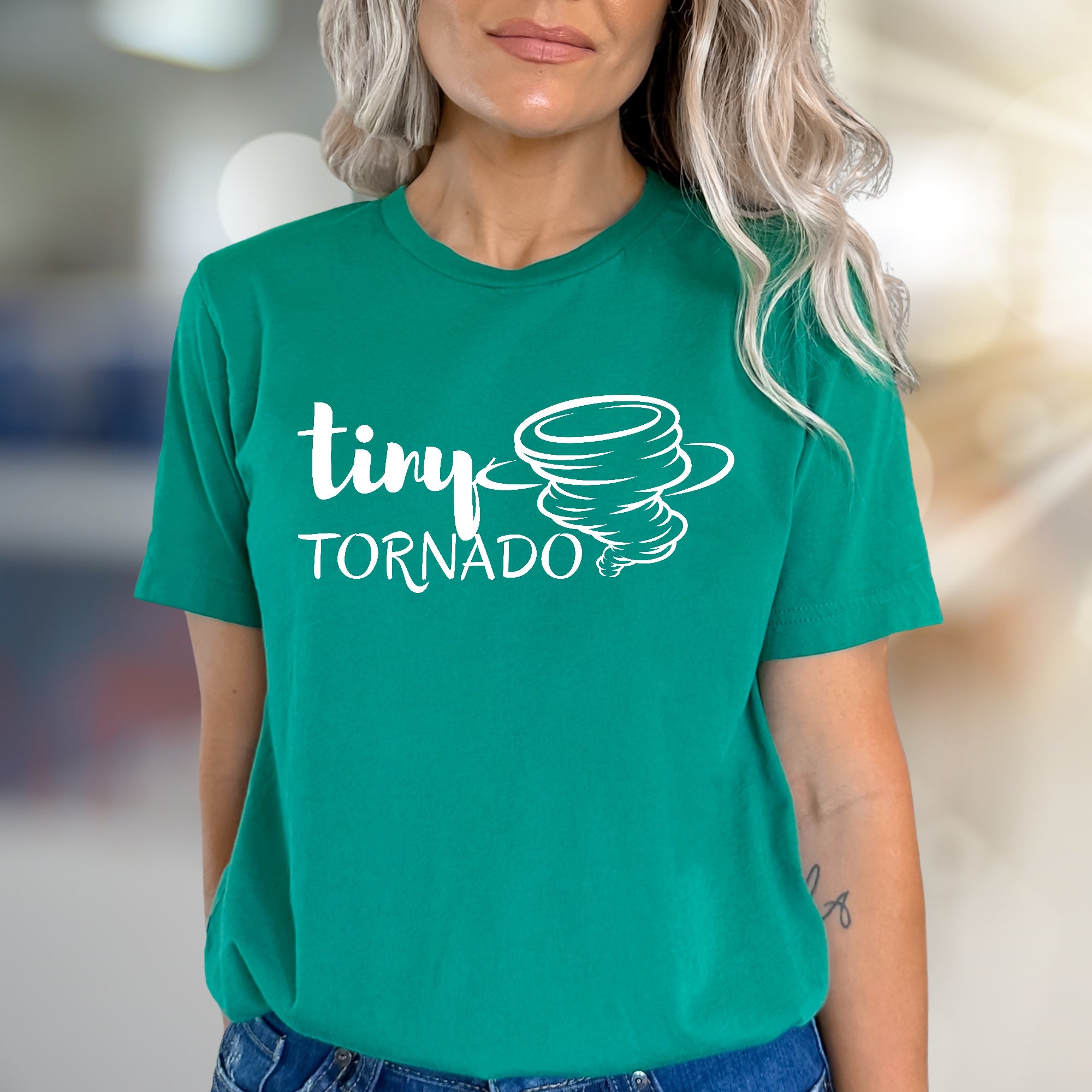 "Tiny Tornado" Playful Swirl Graphic Tee, a Whimsical Pick for Energetic Souls
