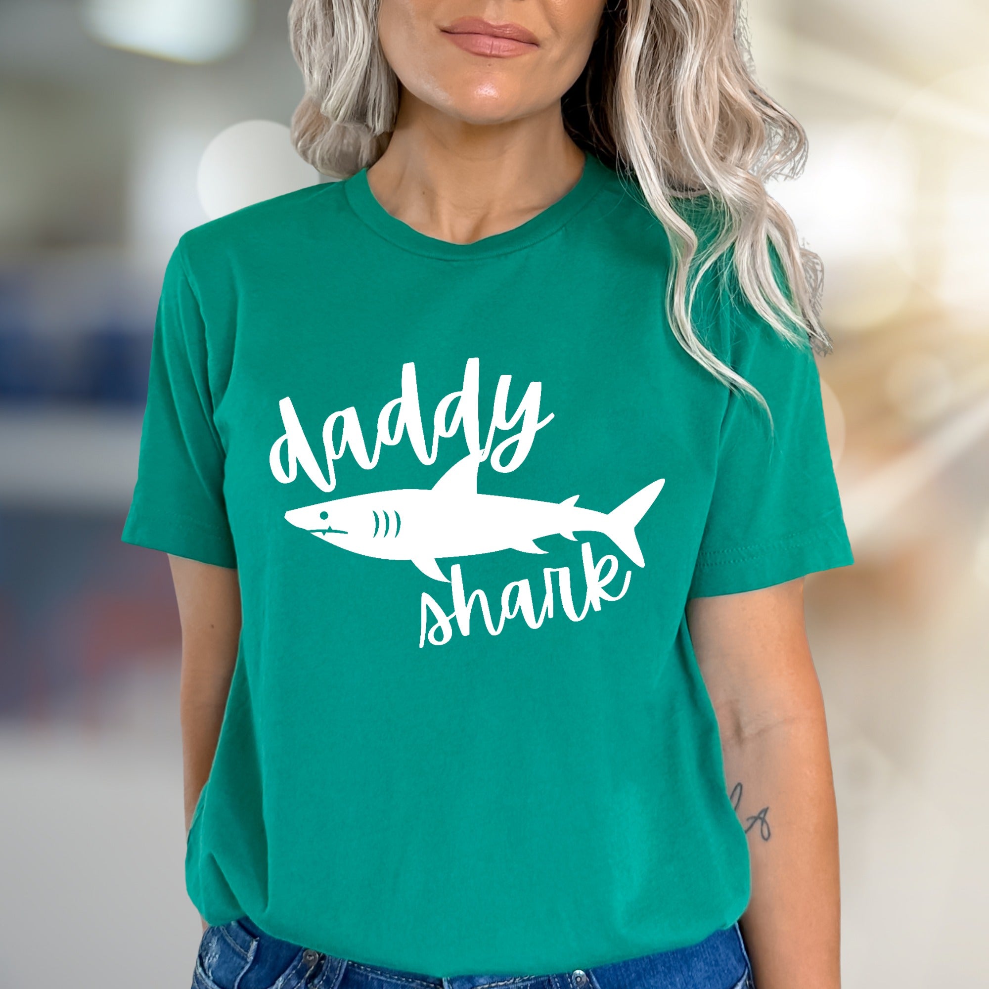 "Daddy Shark" Graphic Tee, a Fun Family Pick for New Fathers