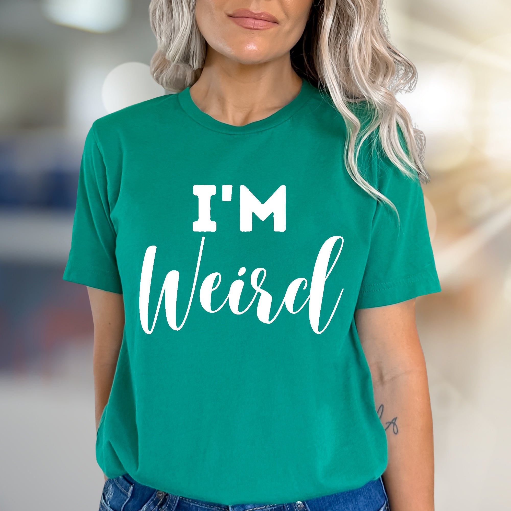 "I'm Weird" Bold Statement Graphic Tee, a Self-Expression Pick for Unique Souls