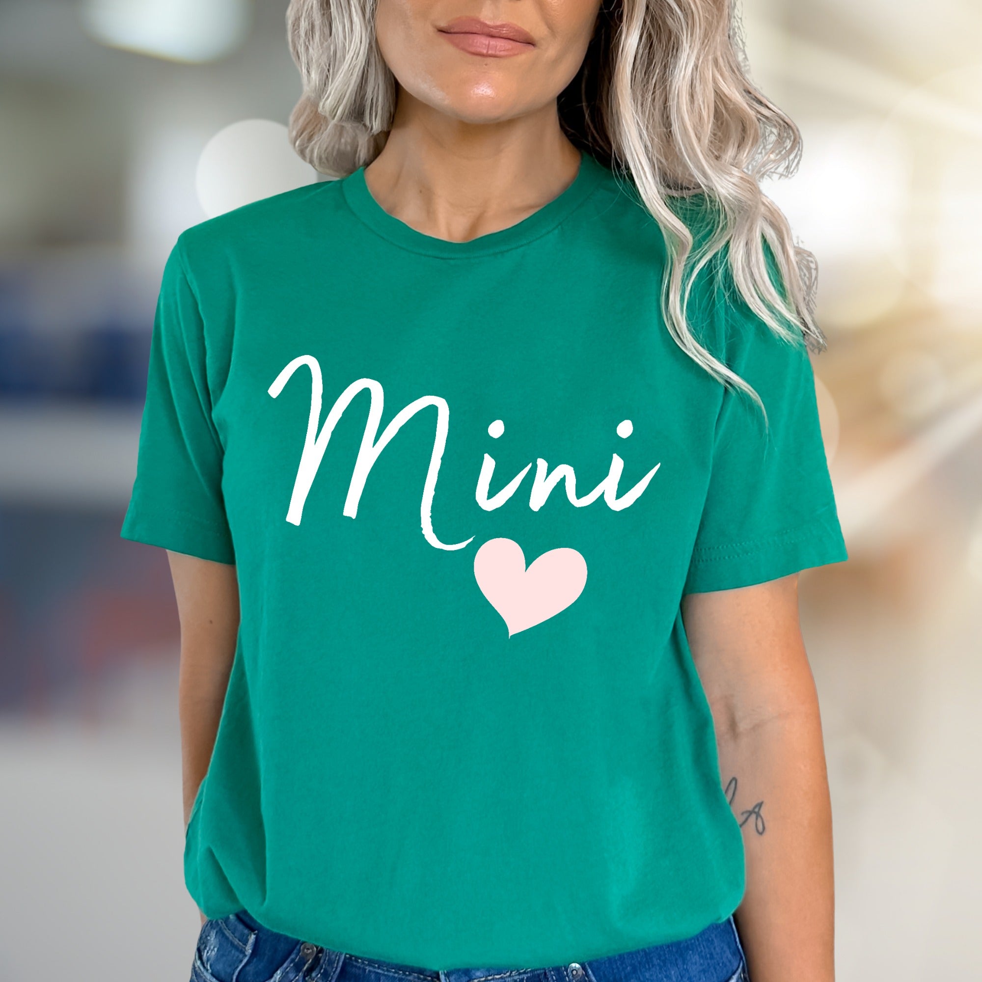 "Mini" Script Heart Graphic Tee, a Sweet Family Pick for Moms & Daughters