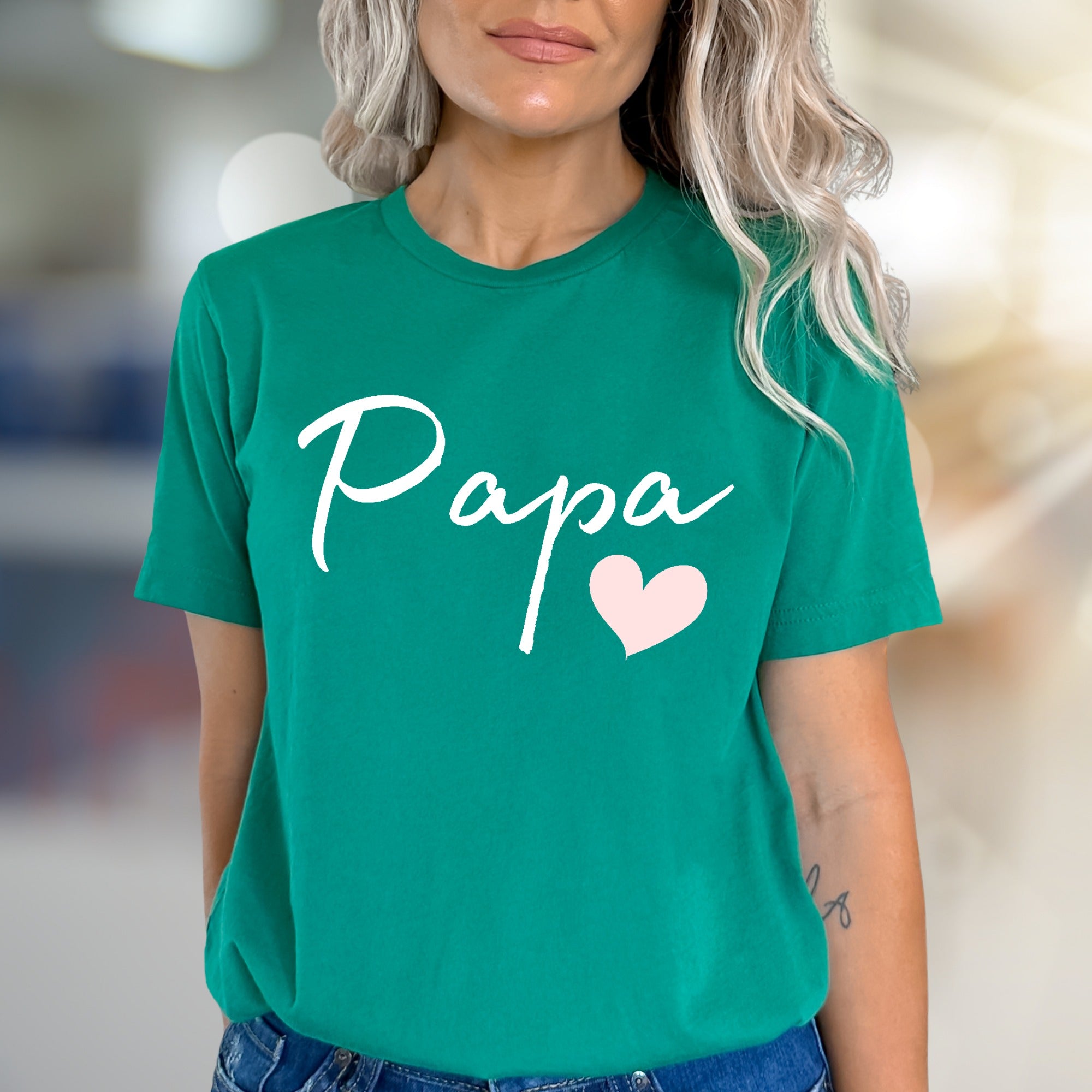 "Papa" Script Heart Graphic Tee, a Father's Day Pick for Loved Ones