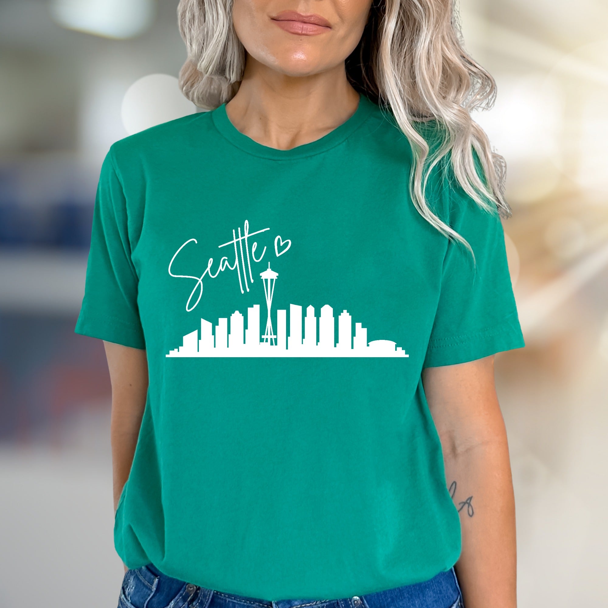 "Seattle" Skyline Graphic Tee, a PNW Style Pick for City Lovers