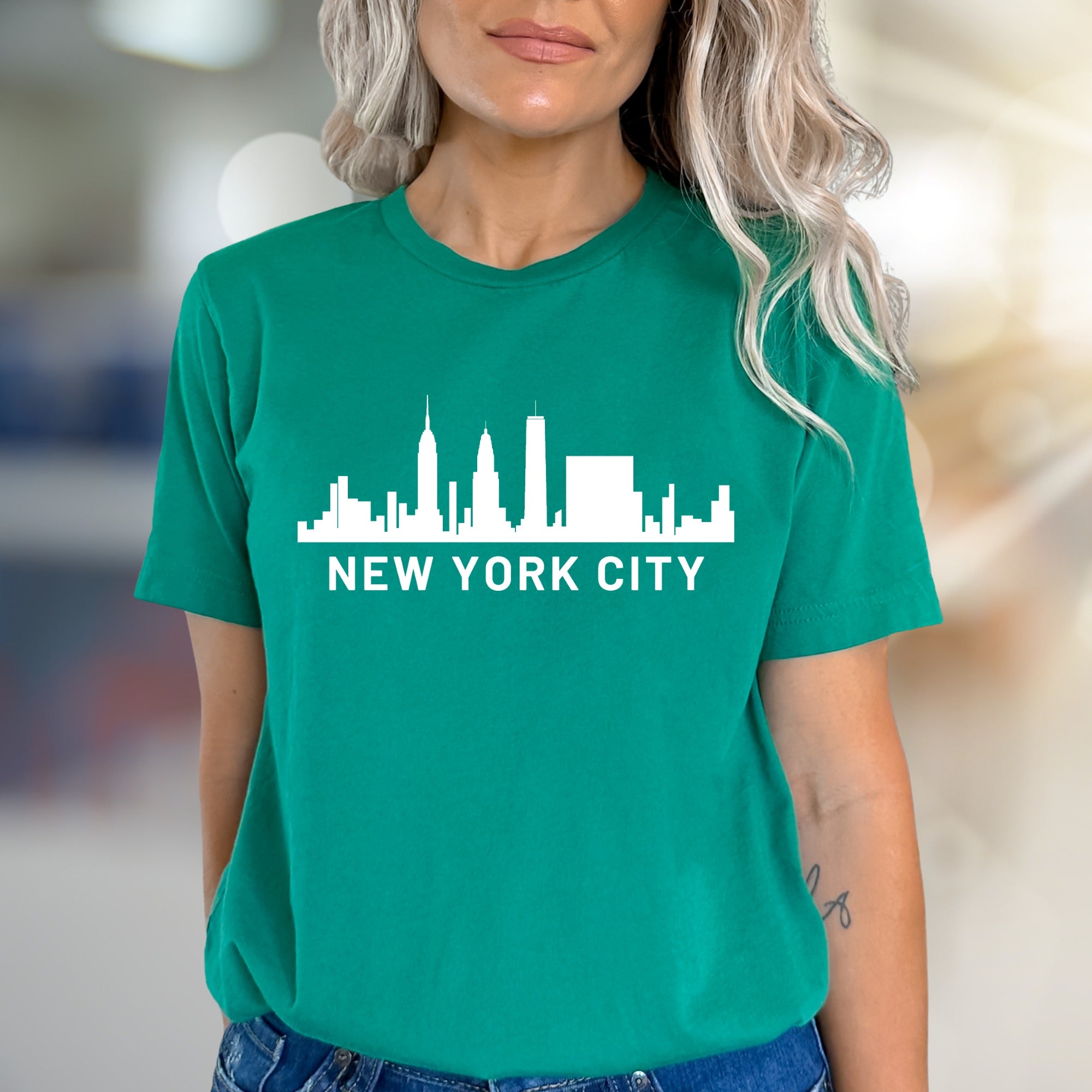 "NEW YORK CITY" Skyline Graphic Tee, an Urban Explorer Pick for City Lovers