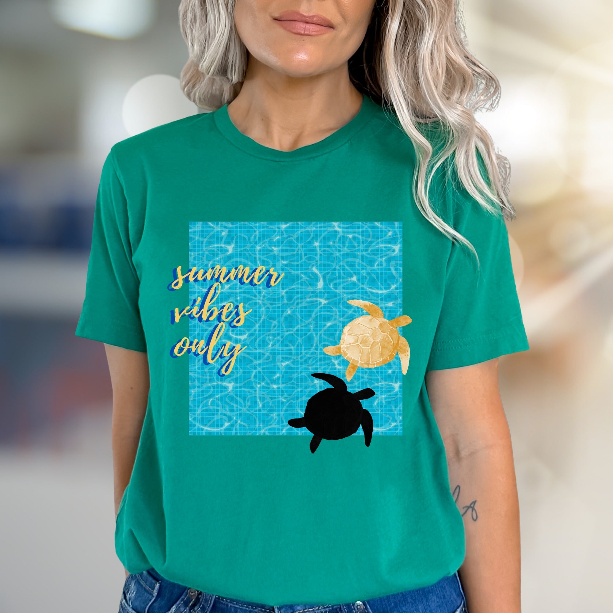 “Summer Vibes Only” Ocean Graphic Tee, a Coastal Pick for Beach Lovers
