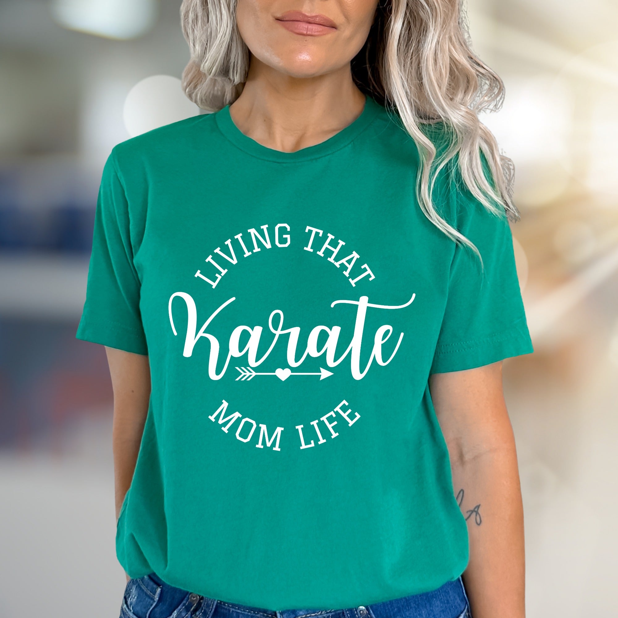"Living That Karate Mom Life" Karate Mom Graphic Tee, a Proud Parent Pick for Martial Arts Families