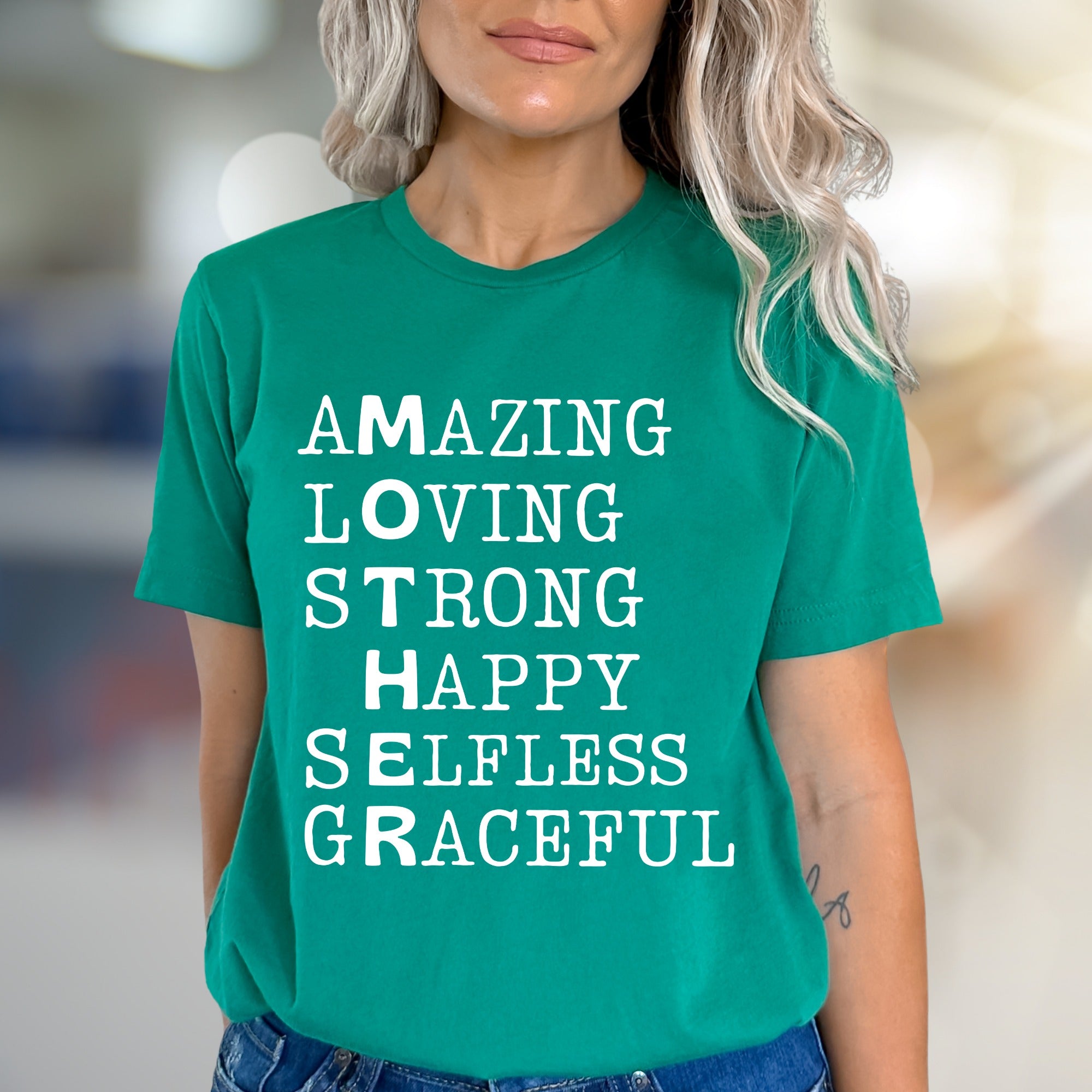 "MOTHER" Acronym Graphic Tee, a Heartfelt Pick for Everyday Wear