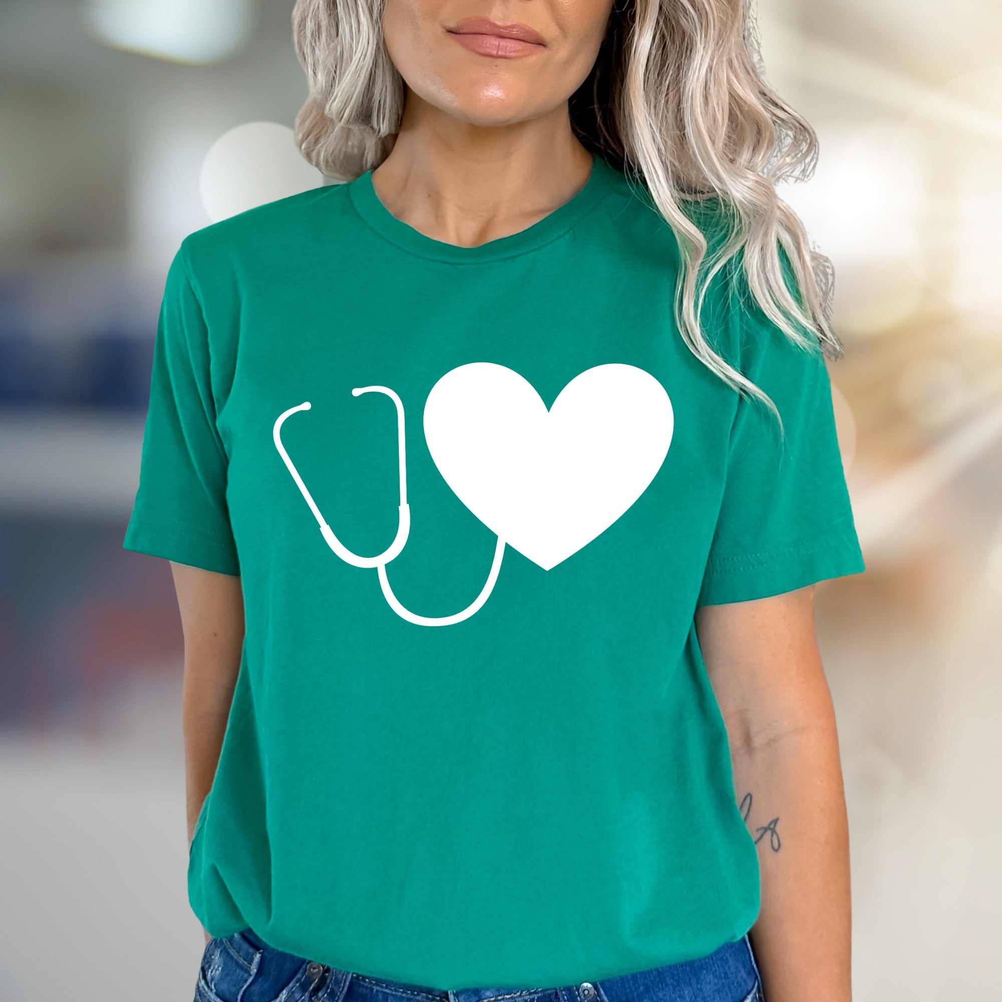 Heart Stethoscope | Medical Appreciation Graphic Tee, a Healthcare Hero Pick for Everyday Comfort