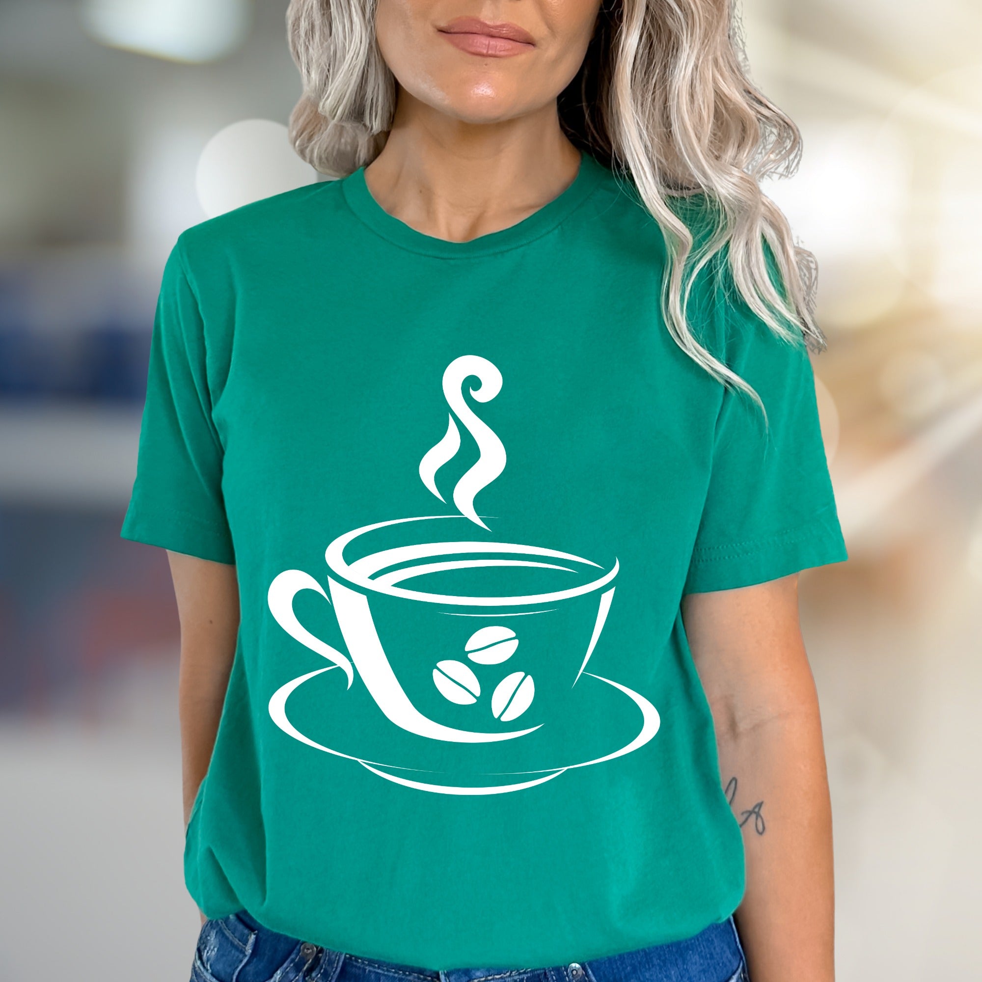 Steaming Coffee Cup Graphic Tee, a Barista Core Pick for Coffee Lovers