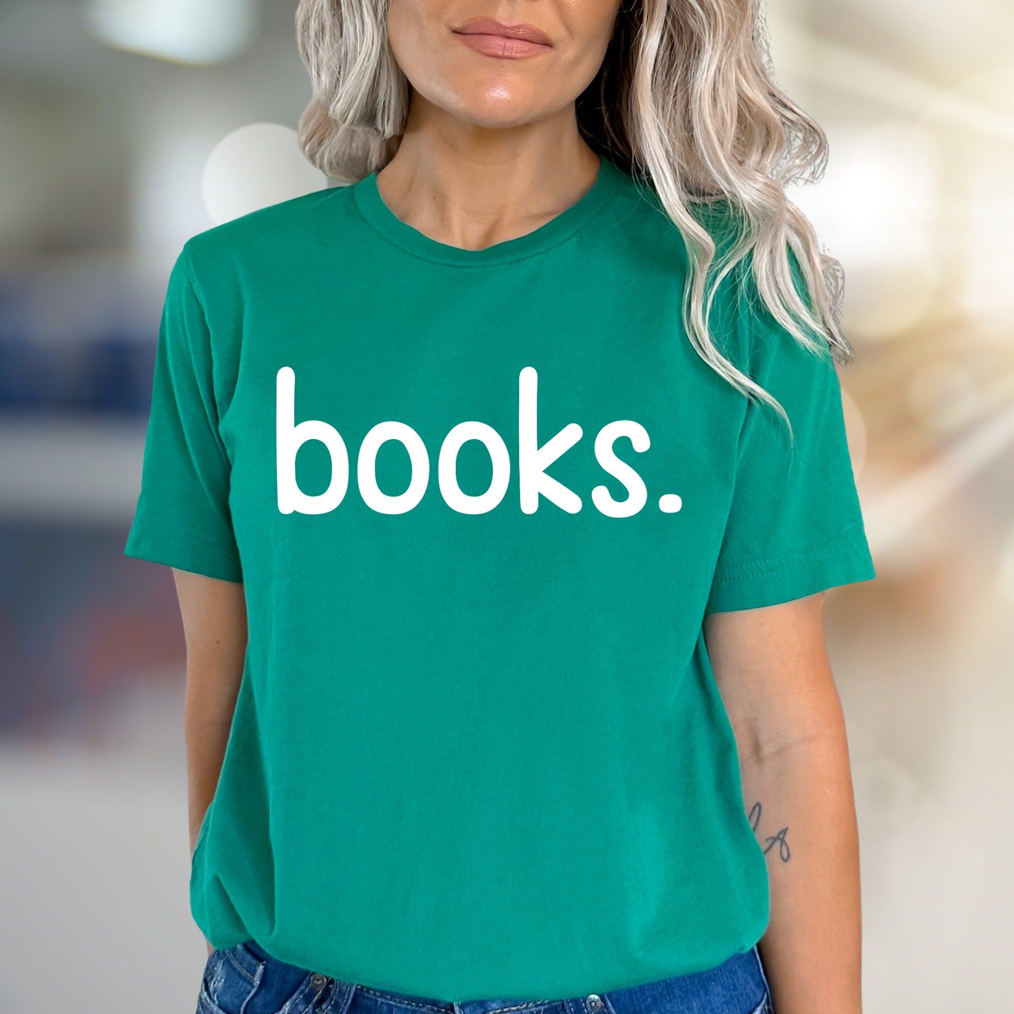 "books." Minimalist Graphic Tee, a Literary Pick for Avid Readers