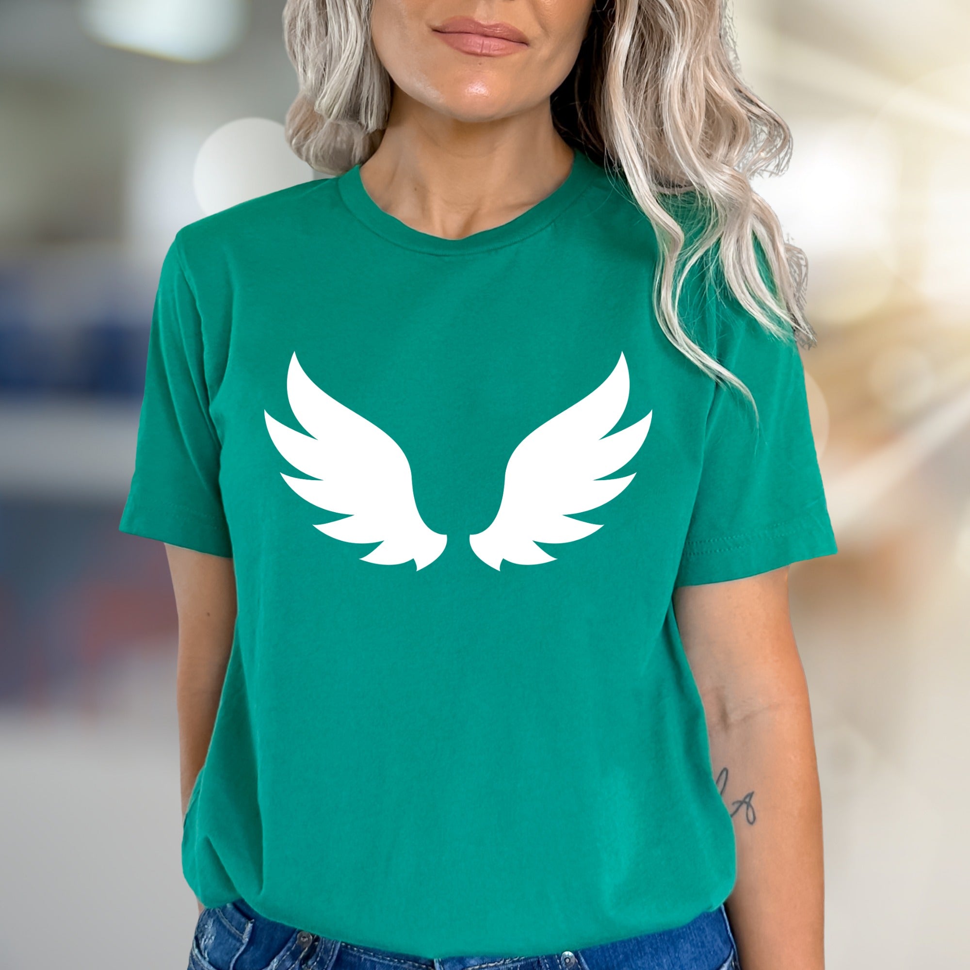 Angel Wings Graphic Tee, a Serene Statement Unisex Adult T-Shirt