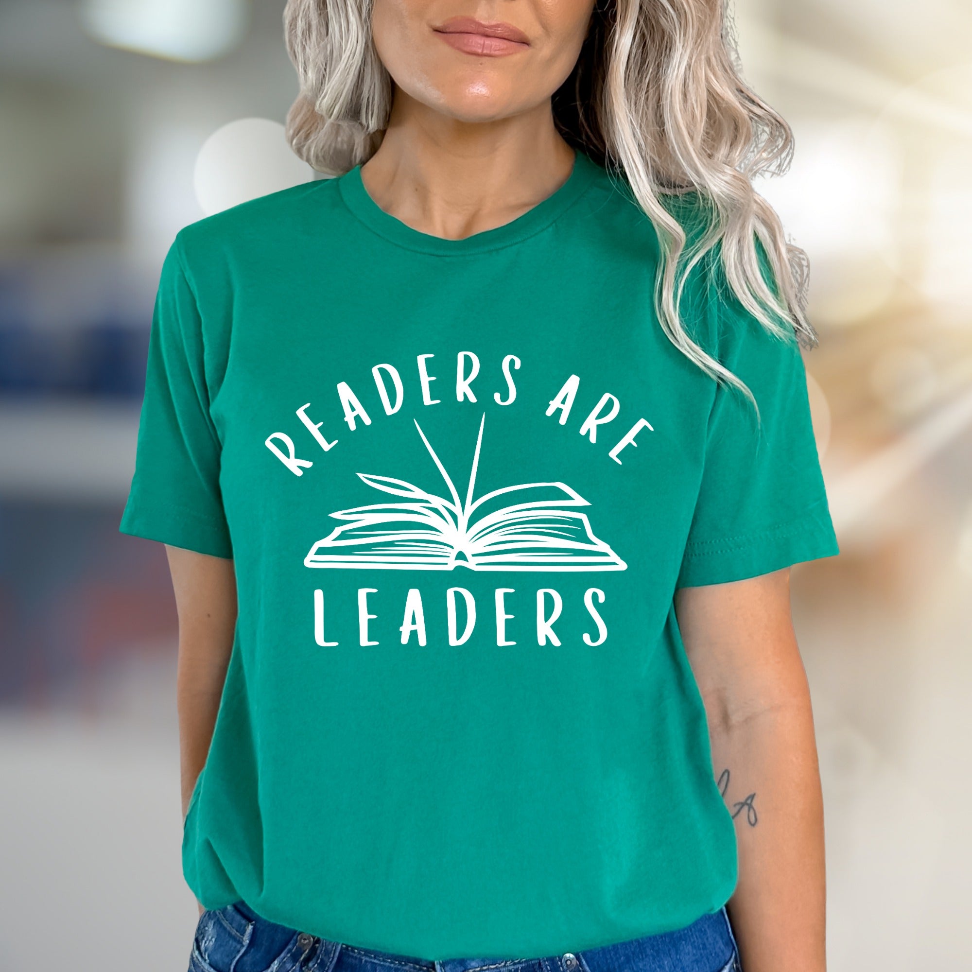 "Readers Are Leaders" Book Lover Graphic Tee, a Literary Pick for Intellectuals