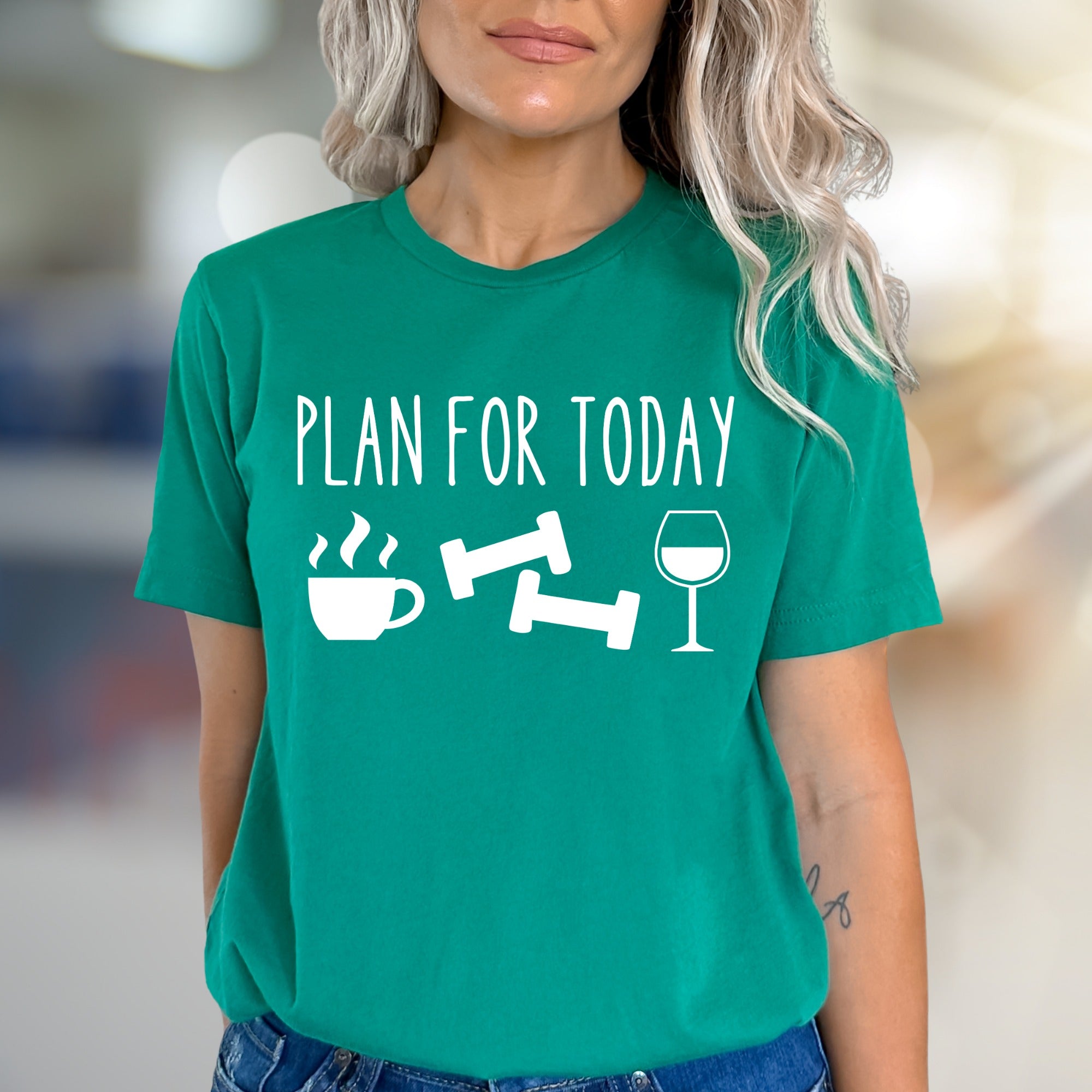 "Plan For Today" Lifestyle Graphic Tee, a Daily Rituals Pick for Active Souls
