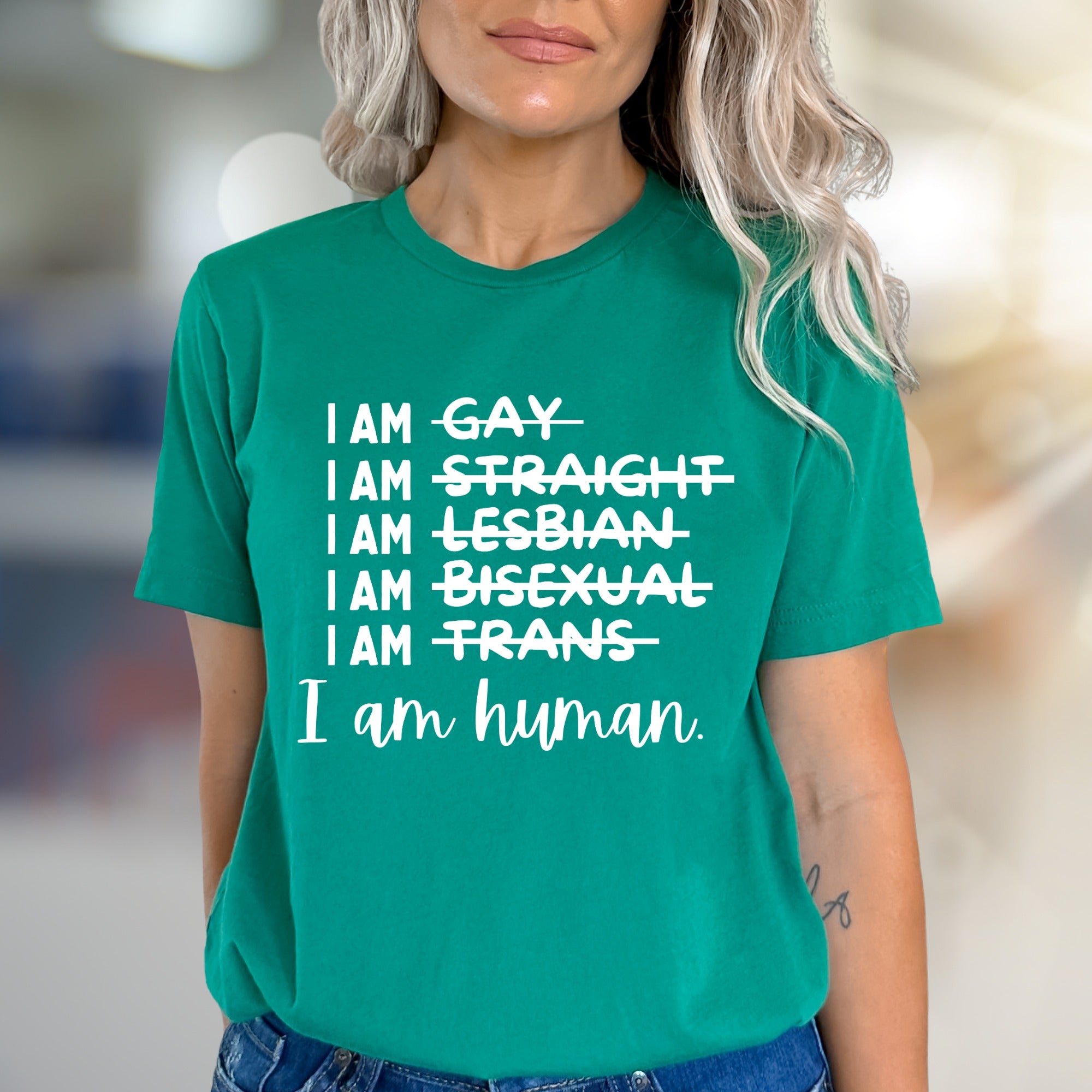 "I am human" Equality T-Shirt, A Statement Apparel for Advocates