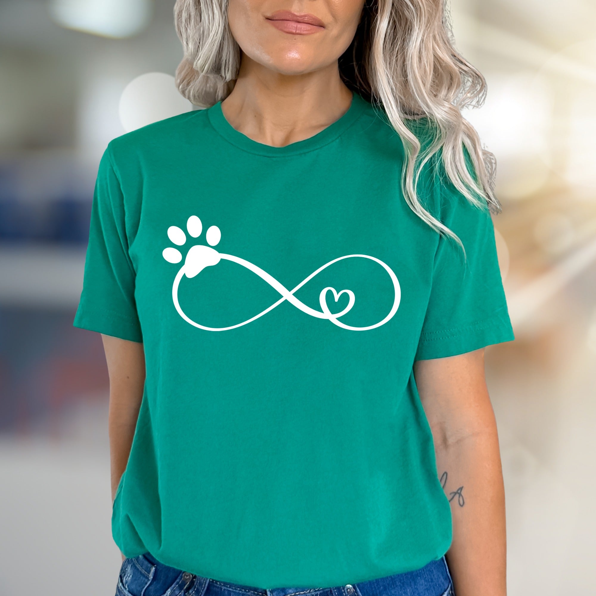 Paw Print Infinity Love Graphic Tee, a Pet Lover's Essential for All