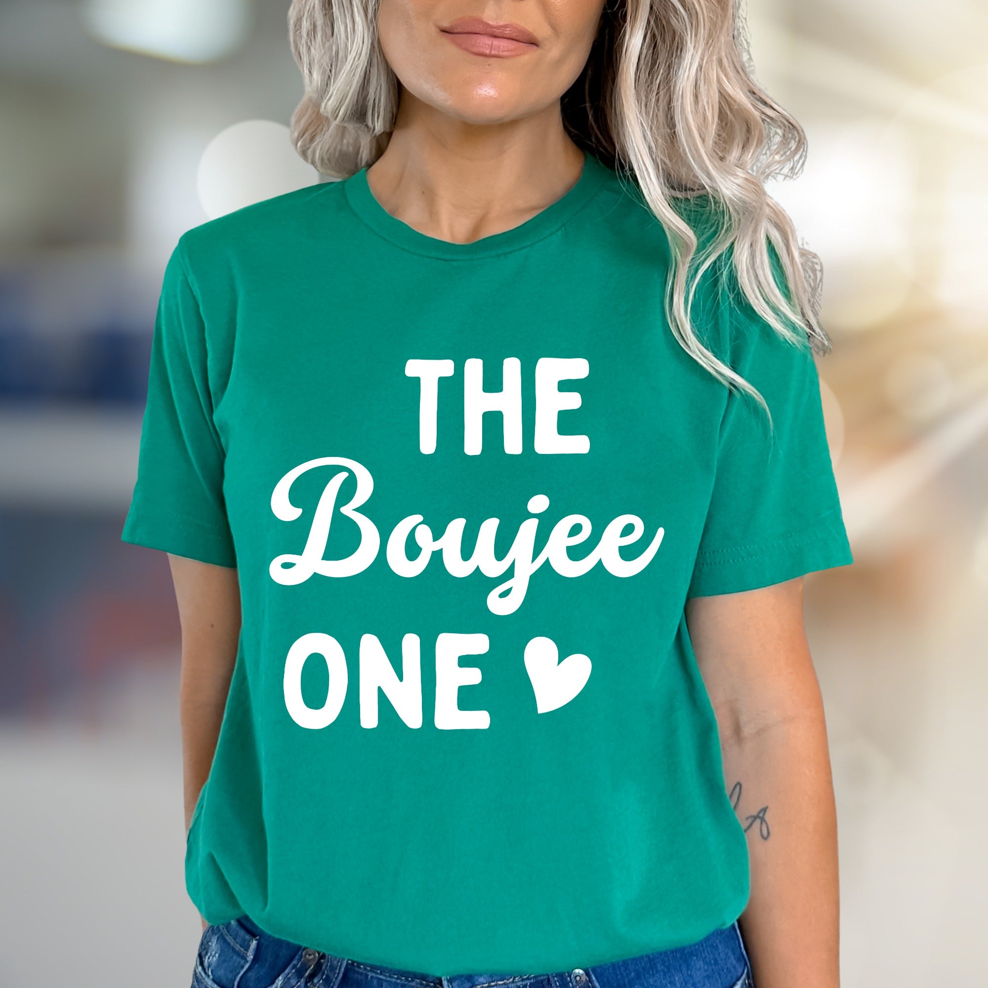 "THE Boujee ONE" Sassy Statement Graphic Tee, a Bold Pick for Modern Style