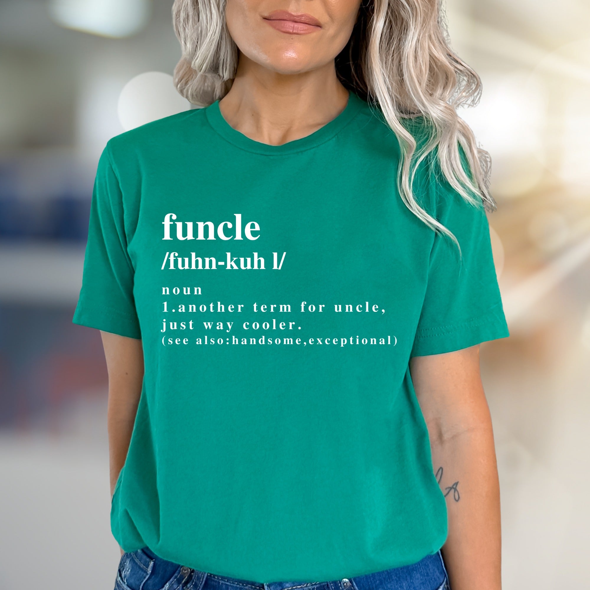"Funcle" Definition Graphic Tee, a Humorous Gift for Uncles