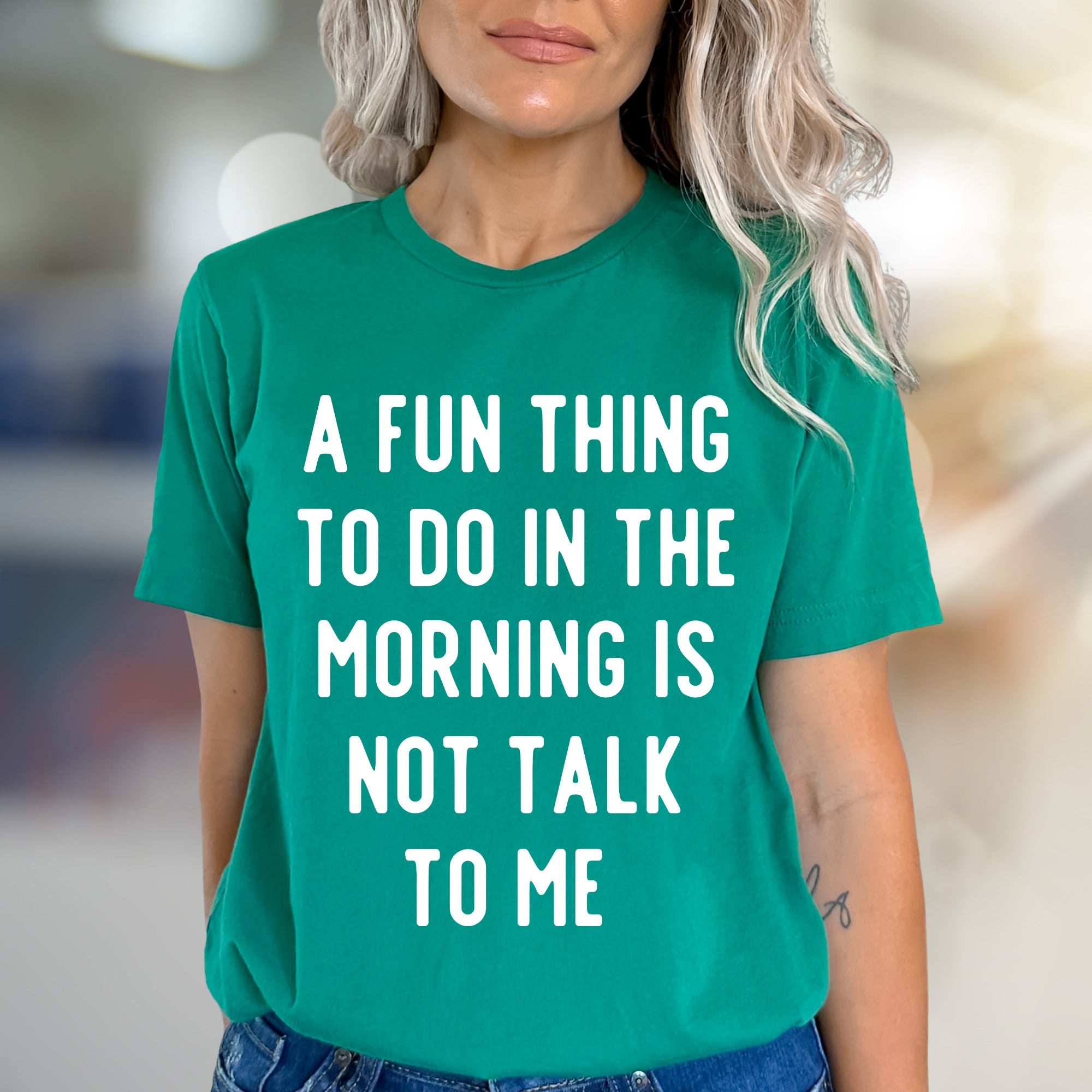 "DON'T TALK TO ME" Funny Morning Person T-Shirt, a Humorous Tee for Introverts