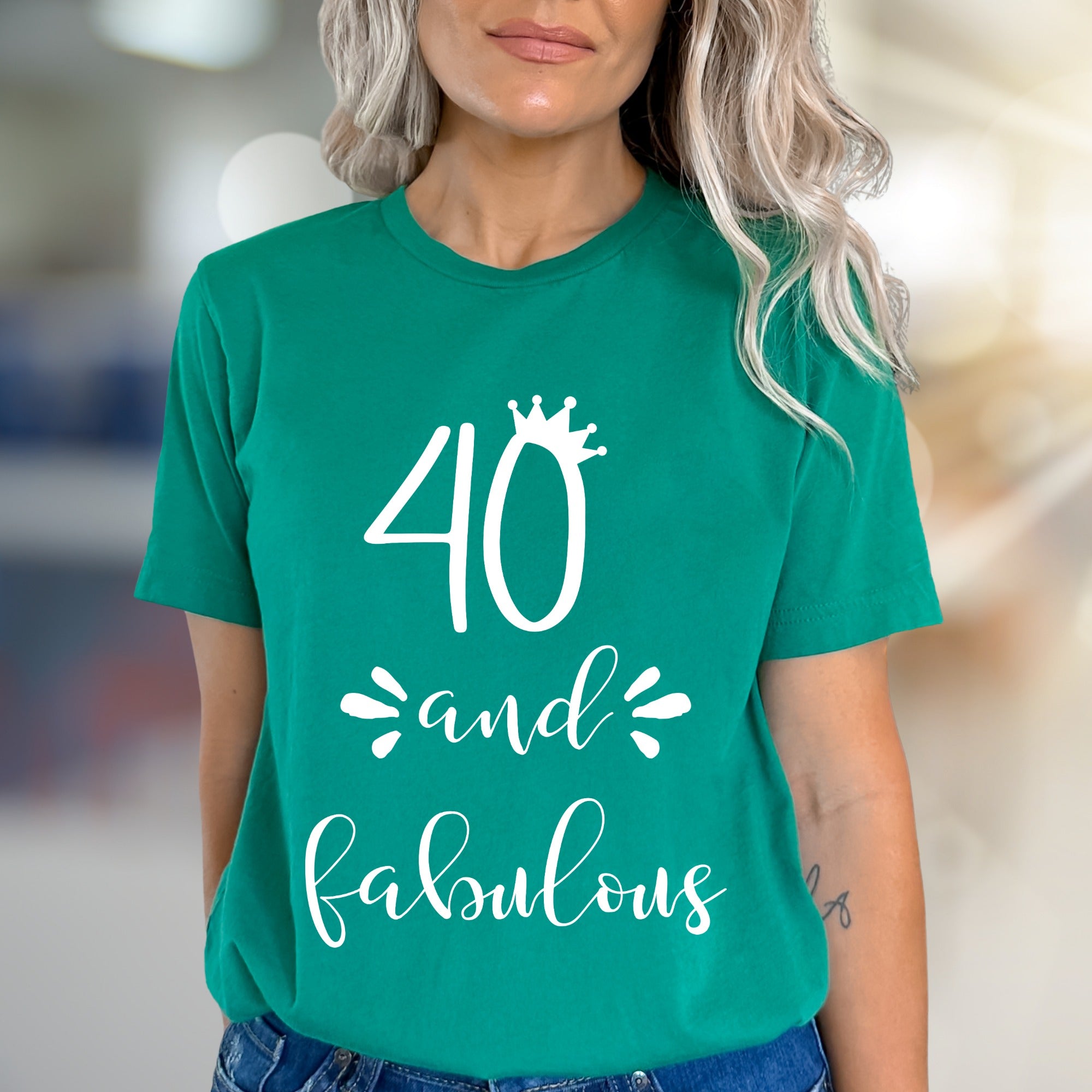 "40 and Fabulous" Birthday Queen Graphic Tee, a Celebrate-It Pick for Her