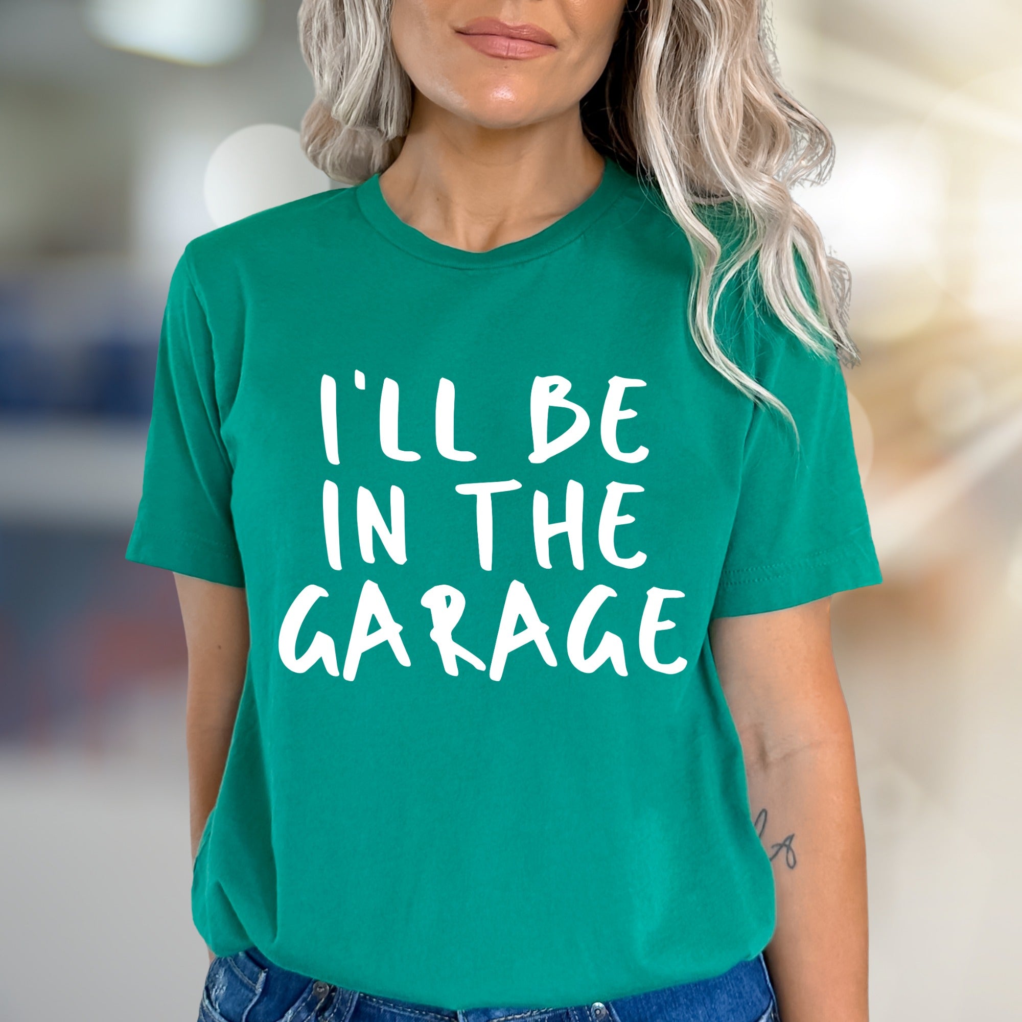 “I'll Be In The Garage” Mechanic Graphic Tee, a Car Enthusiast's Pick for Everyday Wear