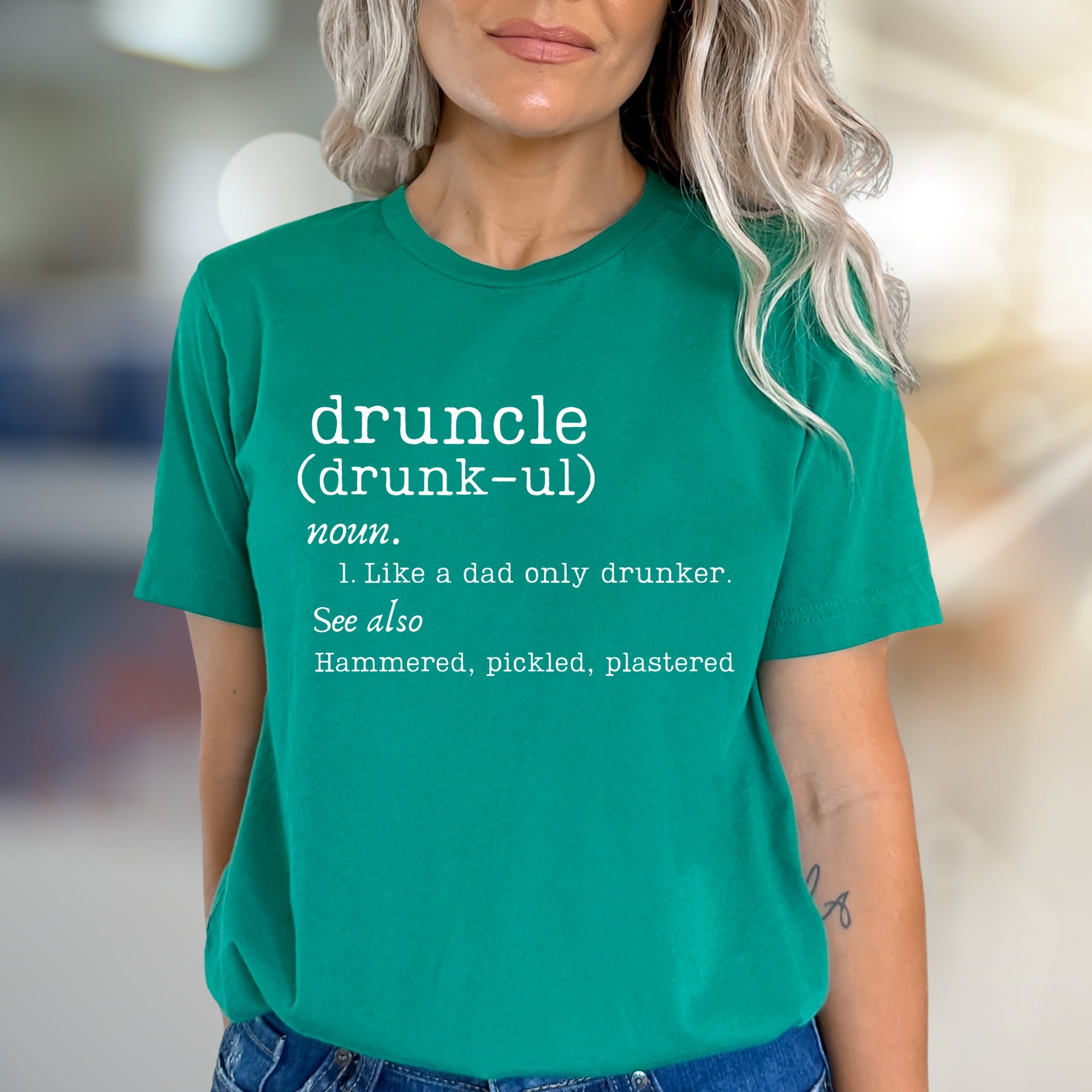 "Druncle" Definition Graphic Tee, A Hilarious Pick for Fun-Loving Uncles