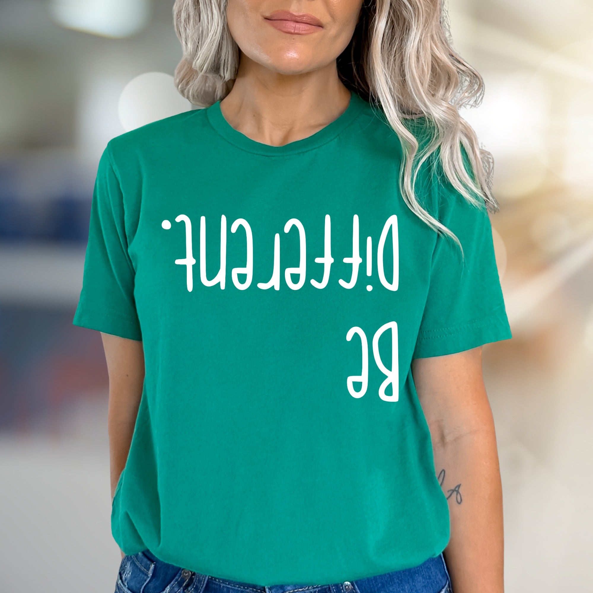 "Be Different." Unique Wordplay Graphic Tee, a Bold Statement Pick for Individuals