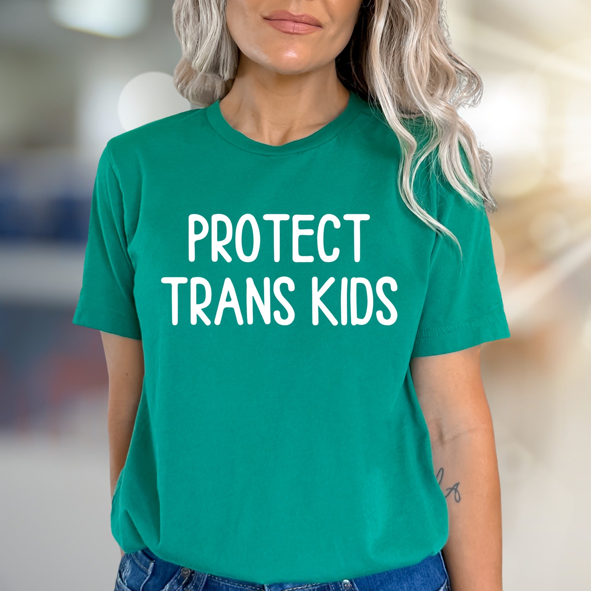 "PROTECT TRANS KIDS" Human Rights Graphic Tee, a Statement Pick for Advocates