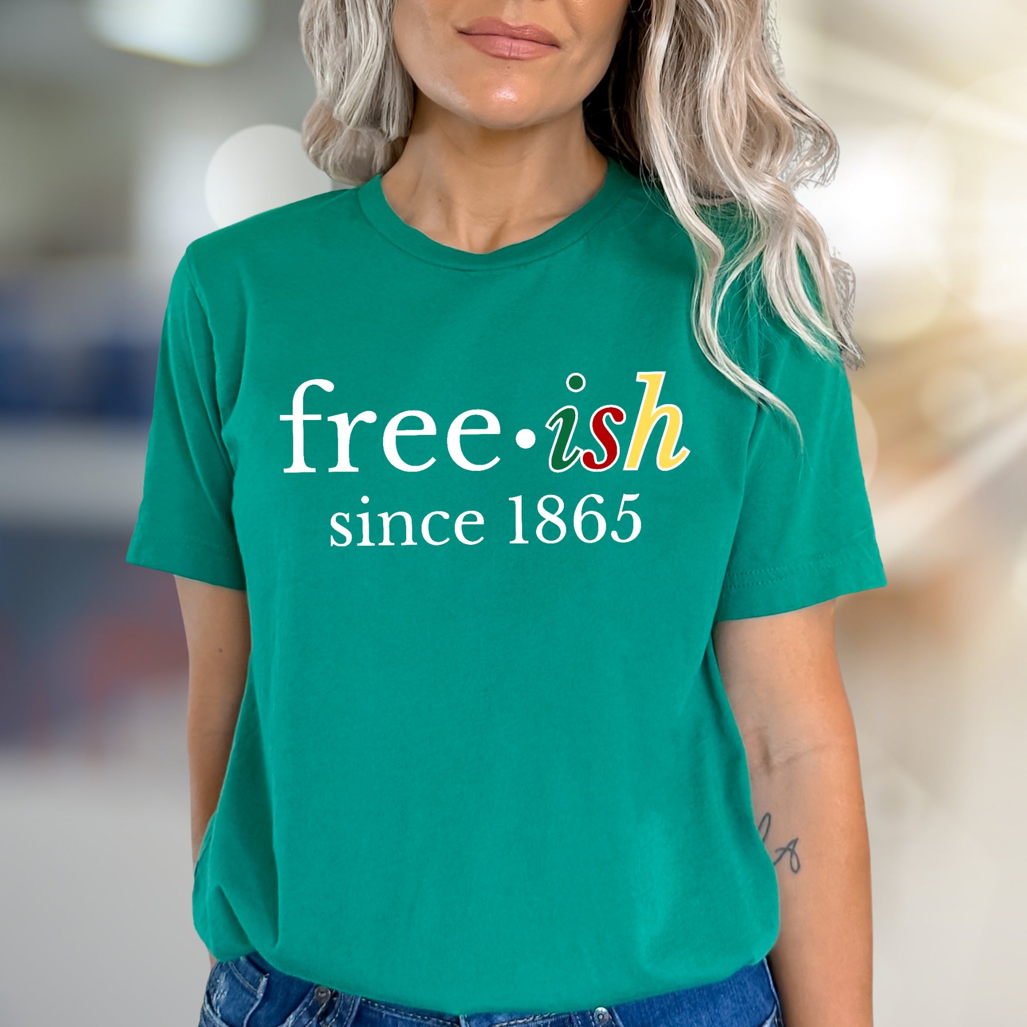 "free•ish since 1865" Juneteenth Graphic Tee, a Heritage Celebration Pick for Activists