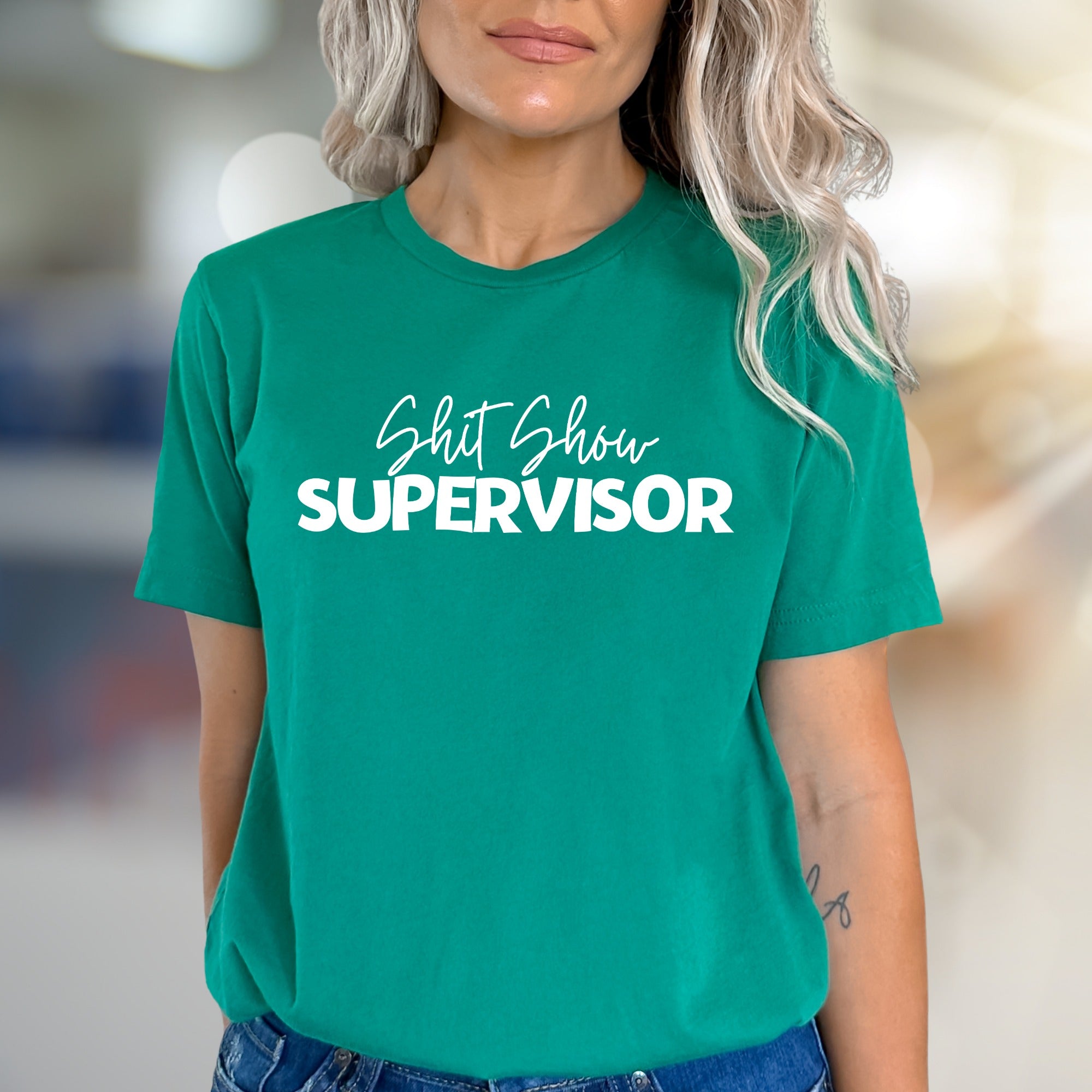 "Shit Show Supervisor" Funny Graphic Tee, a Humorous Pick for the Bold