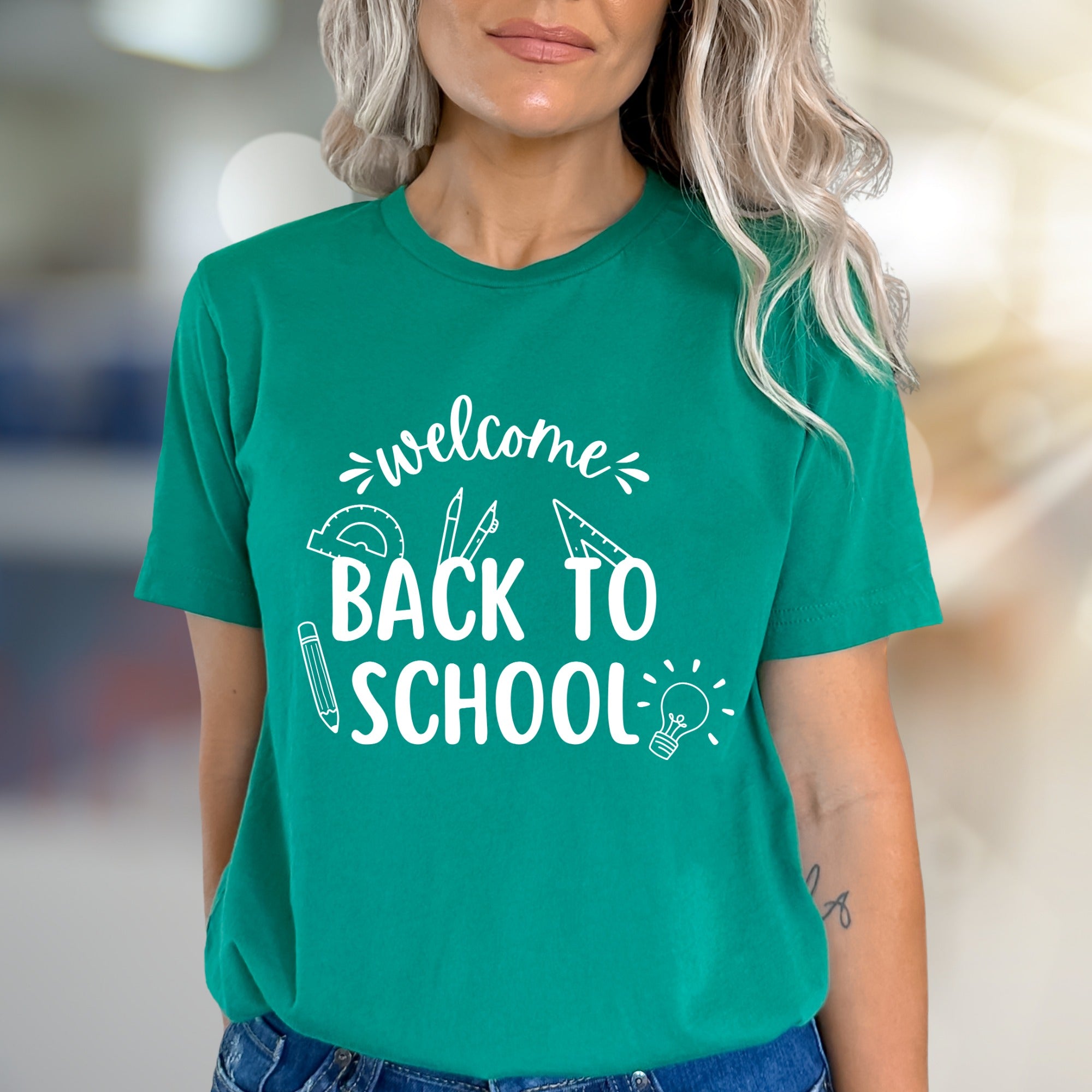 "Welcome Back To School" Teacher Tools Graphic Tee, a Scholastic Pick for Educators