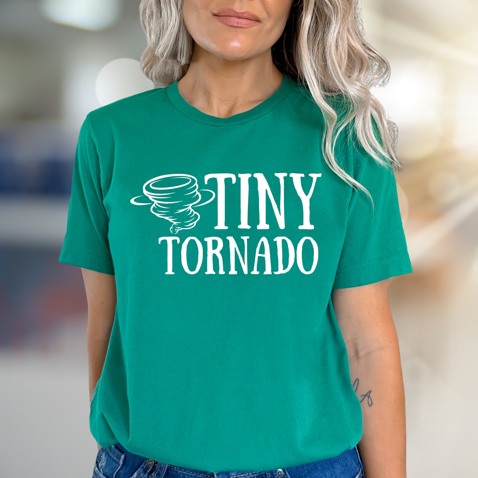 "Tiny Tornado" Humorous Graphic Tee, a Playful Pick for Energetic Souls