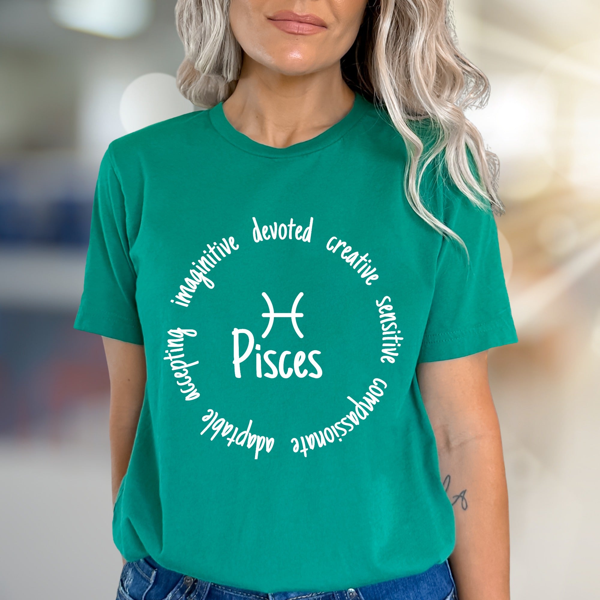 "Pisces" Zodiac Trait Graphic Tee, a Astrological Pick for Dreamers