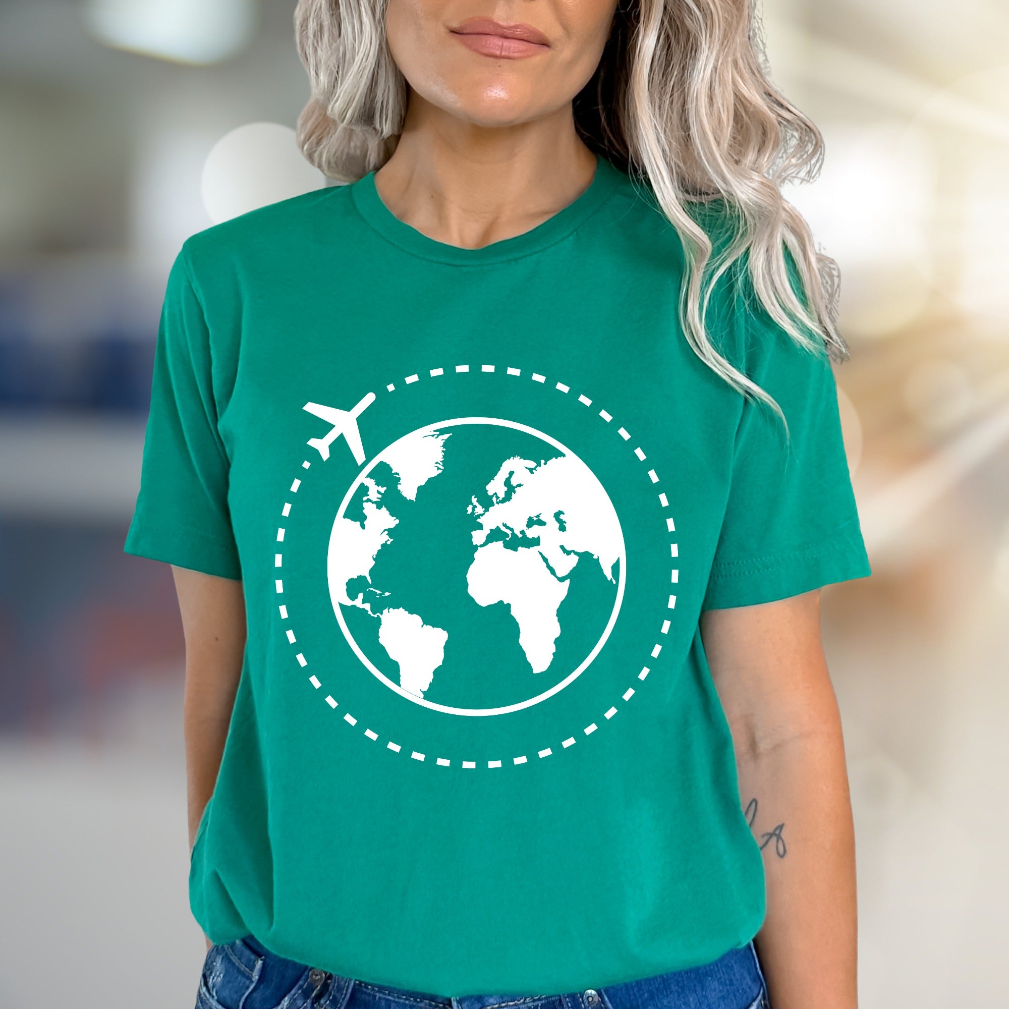Around the World Travel Graphic Tee, a Wanderlust Pick for Adventurers