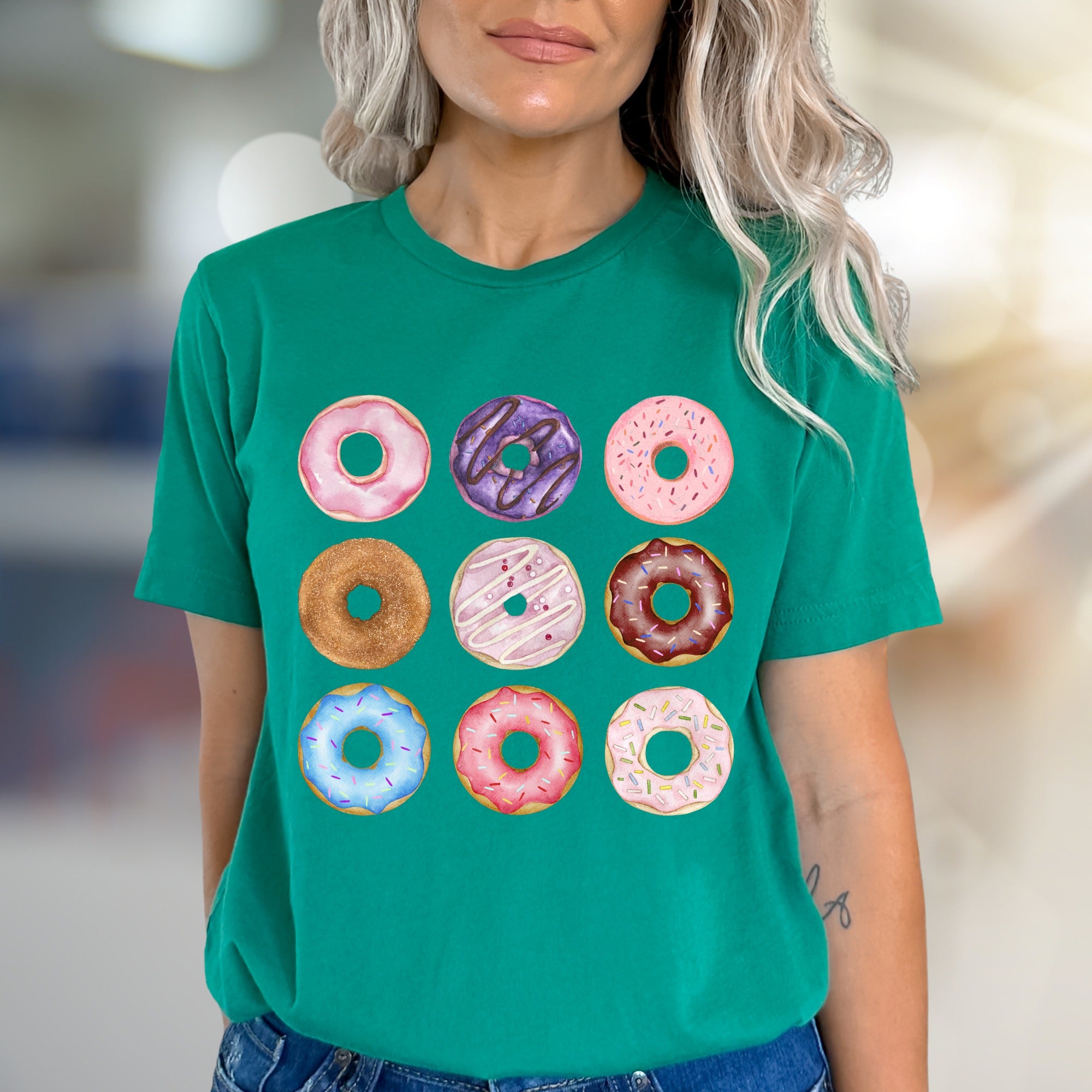 Donut Delights Dessert Graphic Tee, a Sweet Treat for Foodies