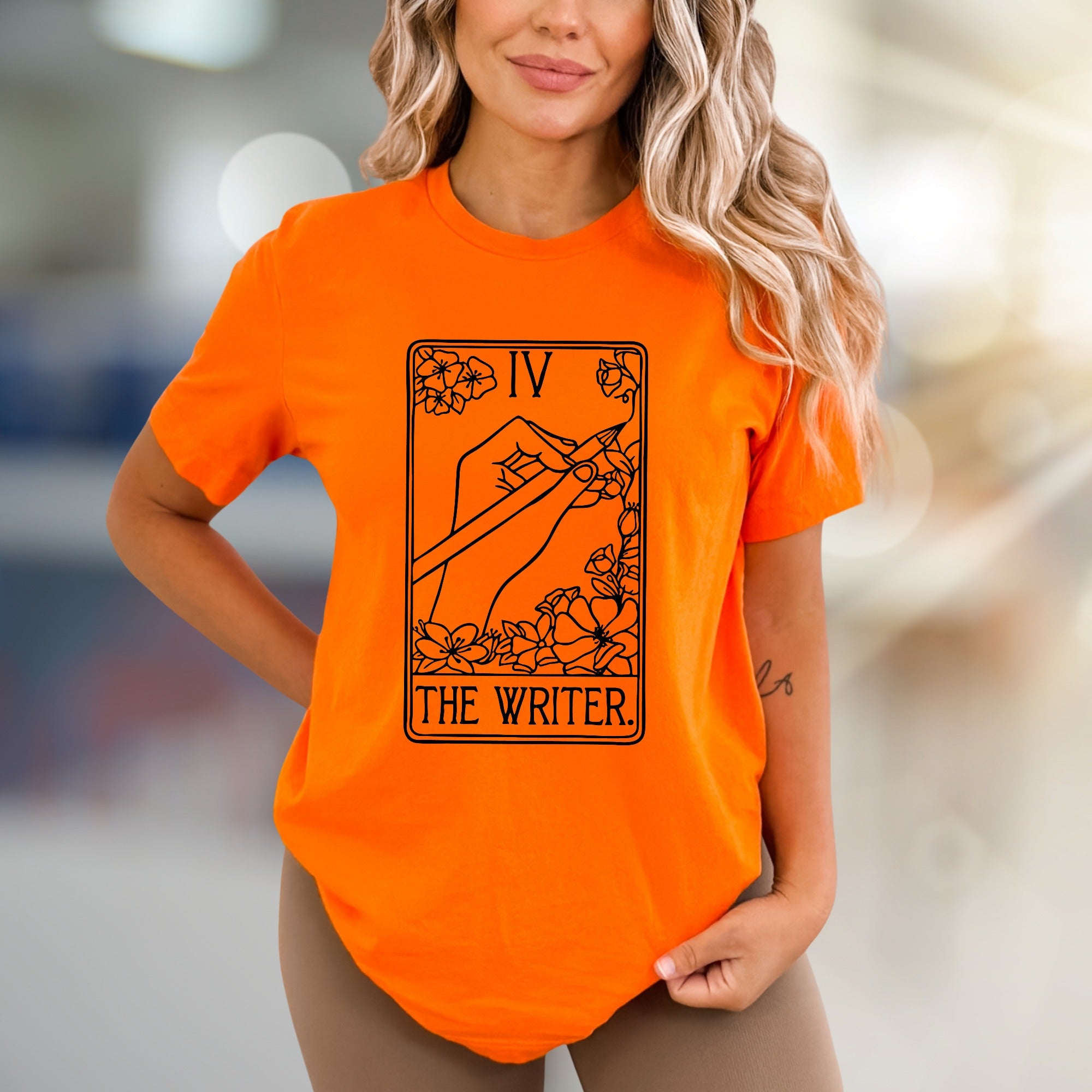 "THE WRITER." Tarot Card Graphic Tee, A Creative Soul's Statement Piece