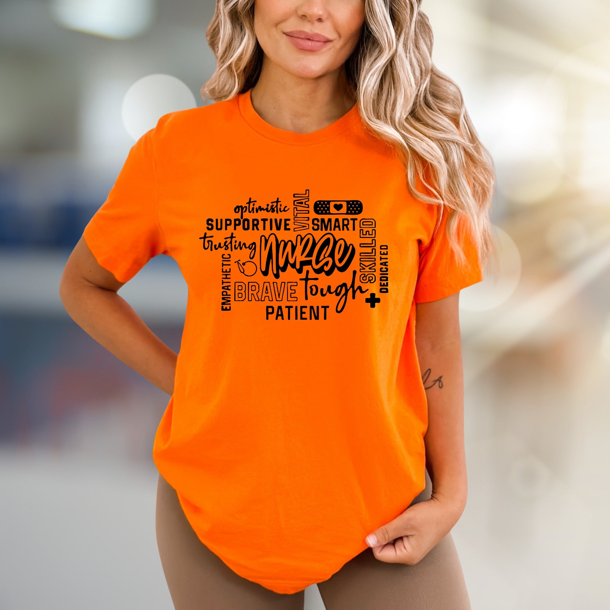"Nurse" Word Cloud Graphic Tee, a Heartfelt Gift for Healthcare Heroes