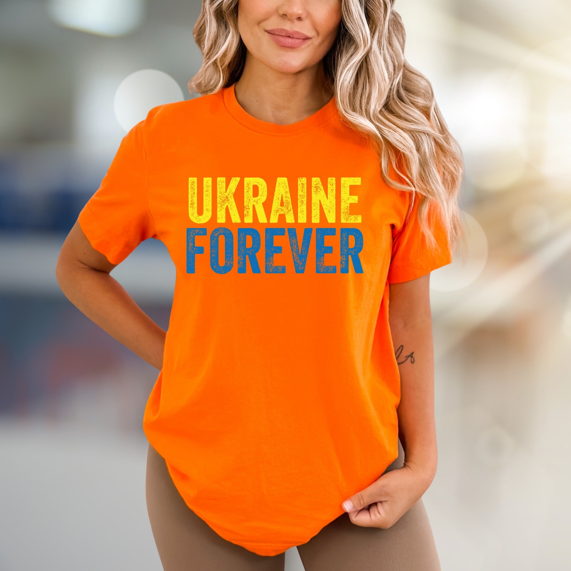 "Ukraine Forever" Patriotic Graphic Tee, a Statement Pick for Supporters
