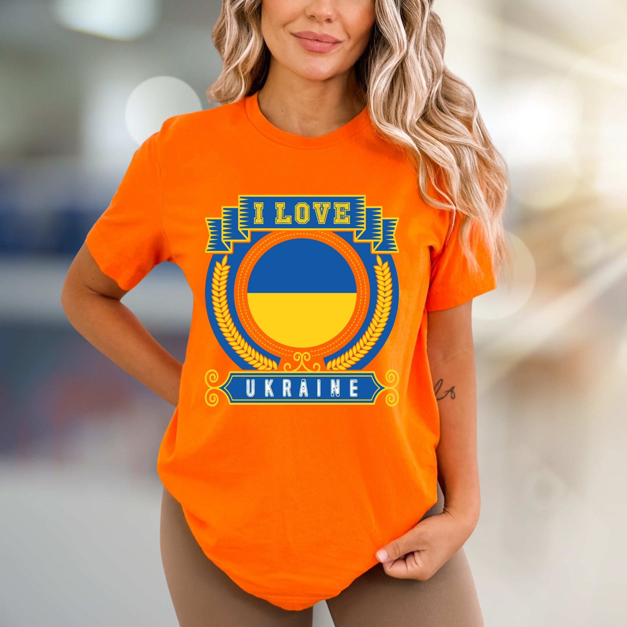 "I Love Ukraine" Patriot Flag Graphic Tee, a Heritage Pick for Supporters