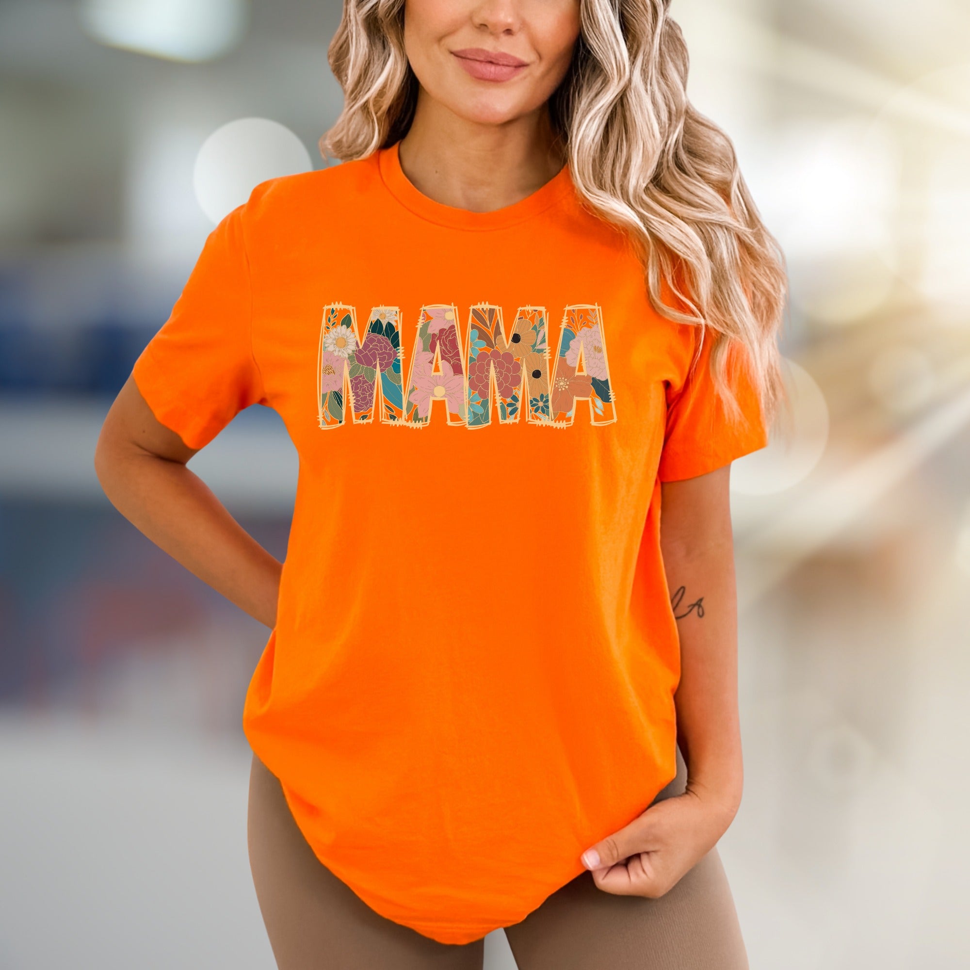 "MAMA" Floral Boho Graphic Tee, A Mother's Day Pick for Her