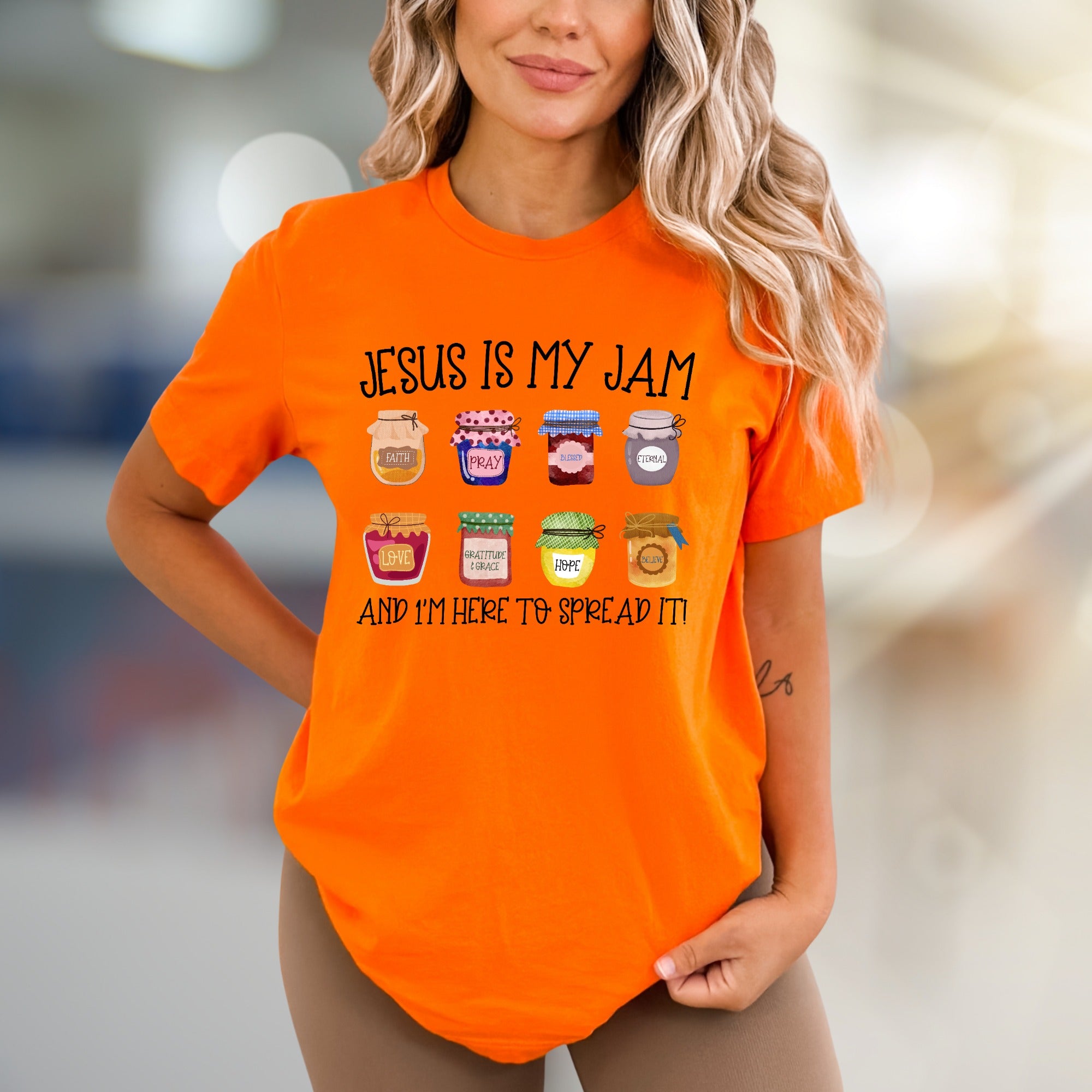 "Jesus Is My Jam" Christian Faith Graphic Tee, A Spiritual Statement for Believers