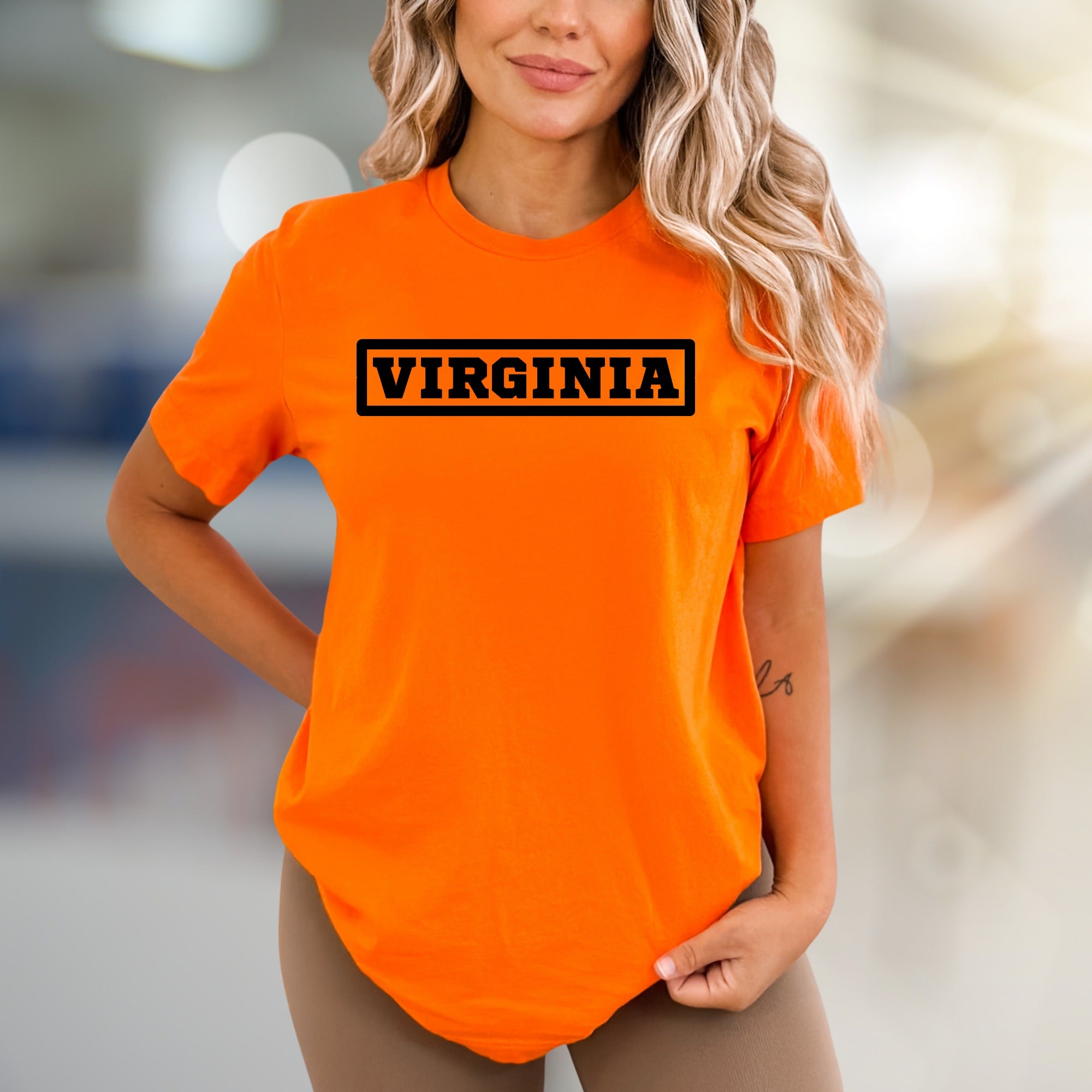 "VIRGINIA" Bold State Graphic Tee, a Hometown Pride Pick for Travelers