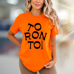“Toronto” Cityscape Graphic Tee, a Travel Souvenir Pick for Urban Explorers
