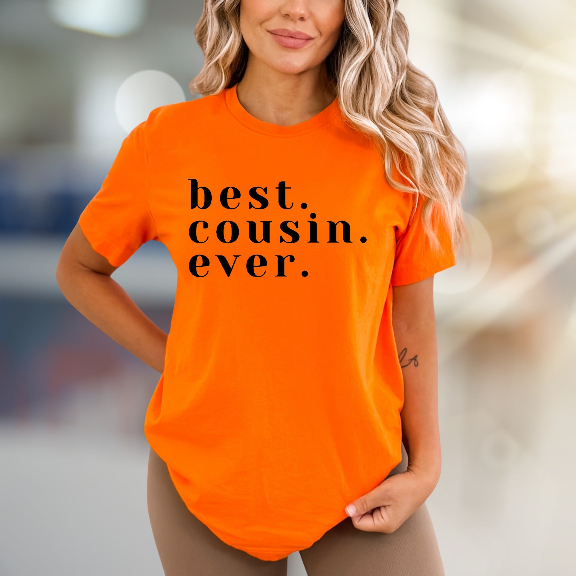 "Best. Cousin. Ever." Family Pride Graphic Tee, A Kinship Pick for Everyone