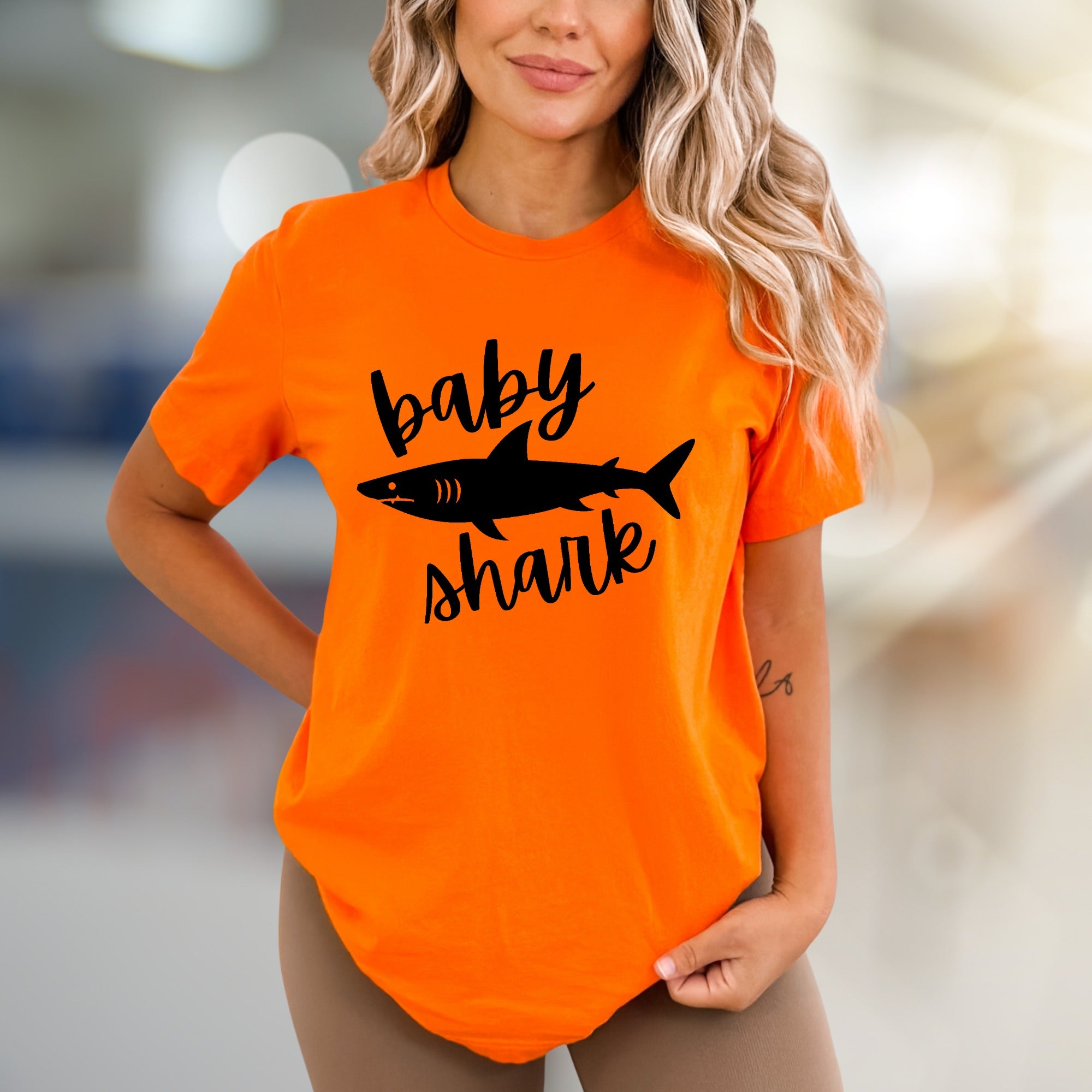 "Baby Shark" Ocean Life Graphic Tee, a Playful Pick for Enthusiasts