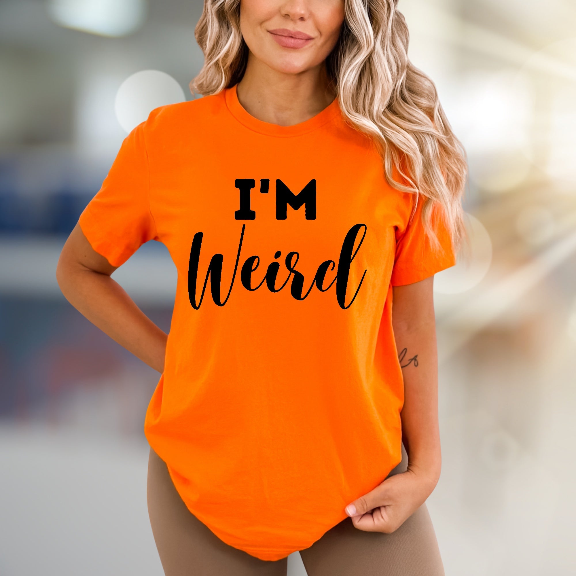 "I'm Weird" Bold Statement Graphic Tee, a Self-Expression Pick for Unique Souls