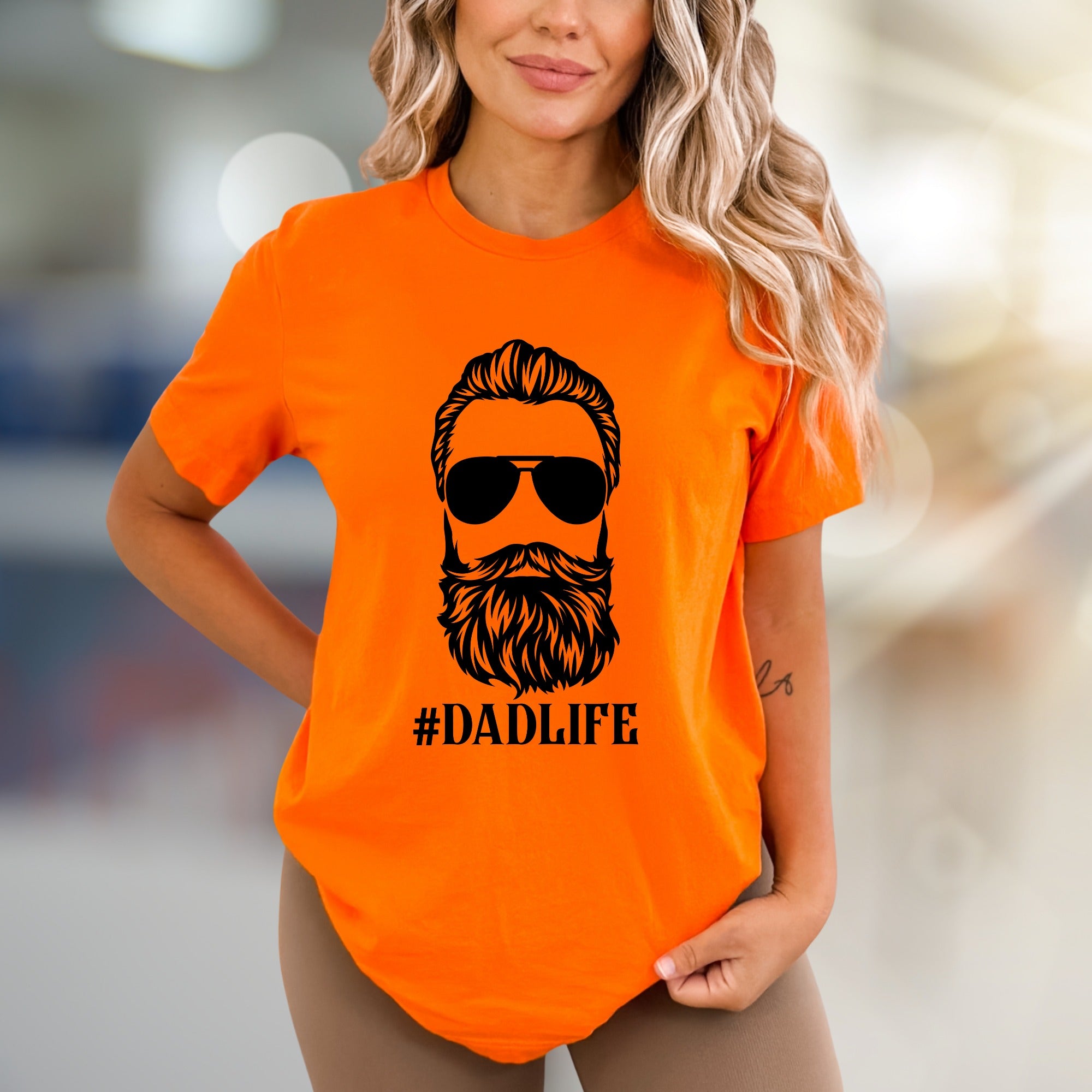 "#DADLIFE" Bearded Guy Graphic Tee, a Father's Day Pick for Cool Dads