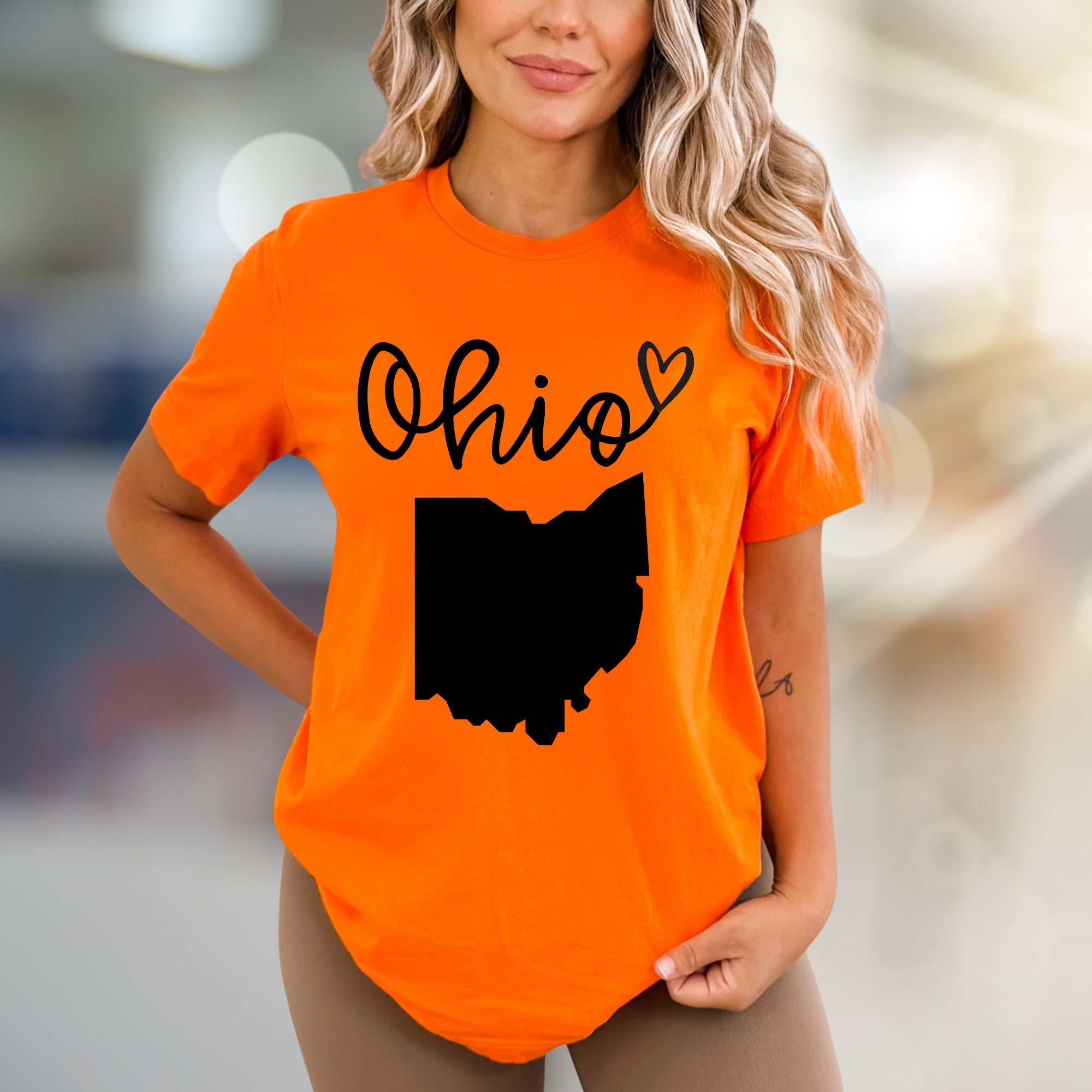 "Ohio" State Map Graphic Tee, a Hometown Love Pick for Residents & Fans