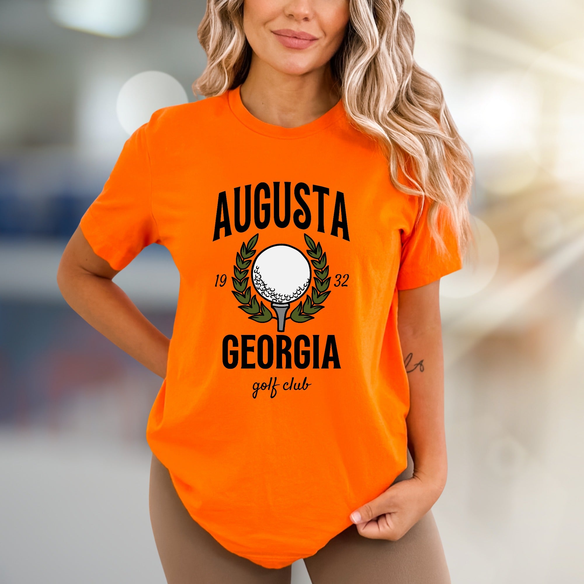 "Augusta Georgia Golf Club" Vintage Sports Graphic Tee, a Classic Pick for Golf Enthusiasts